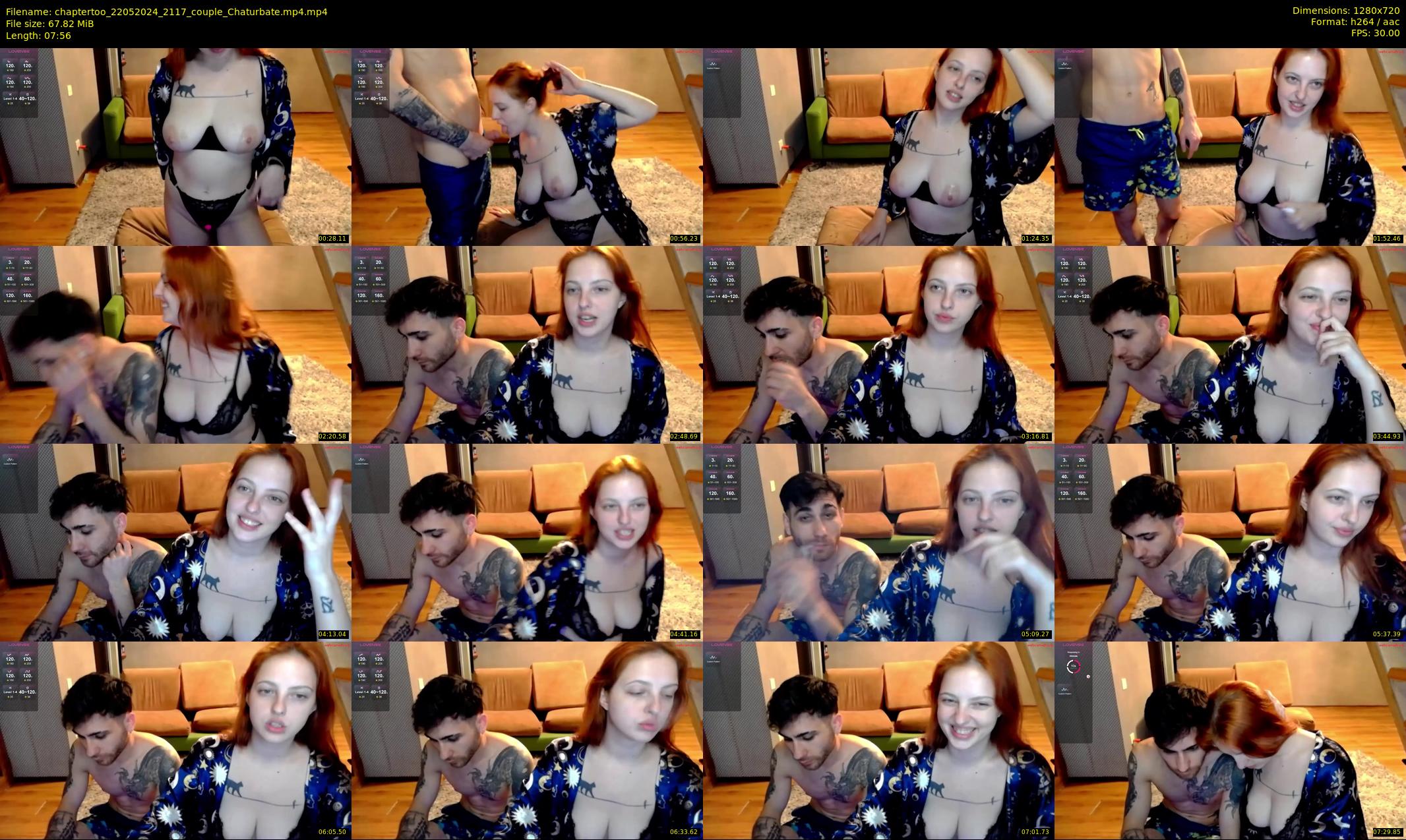 chaptertoo — 8 minute Chaturbate couple cam show recording, 720p, May 22, 2024
