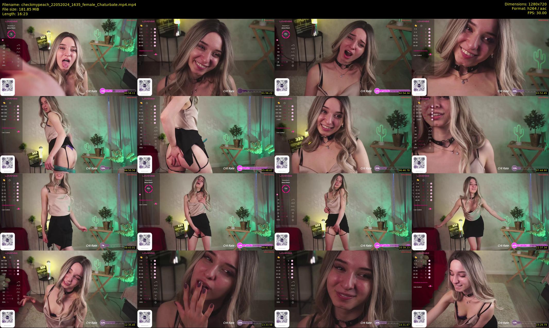 checkmypeach — 17 minute Chaturbate female cam show recording, 720p, May 22, 2024