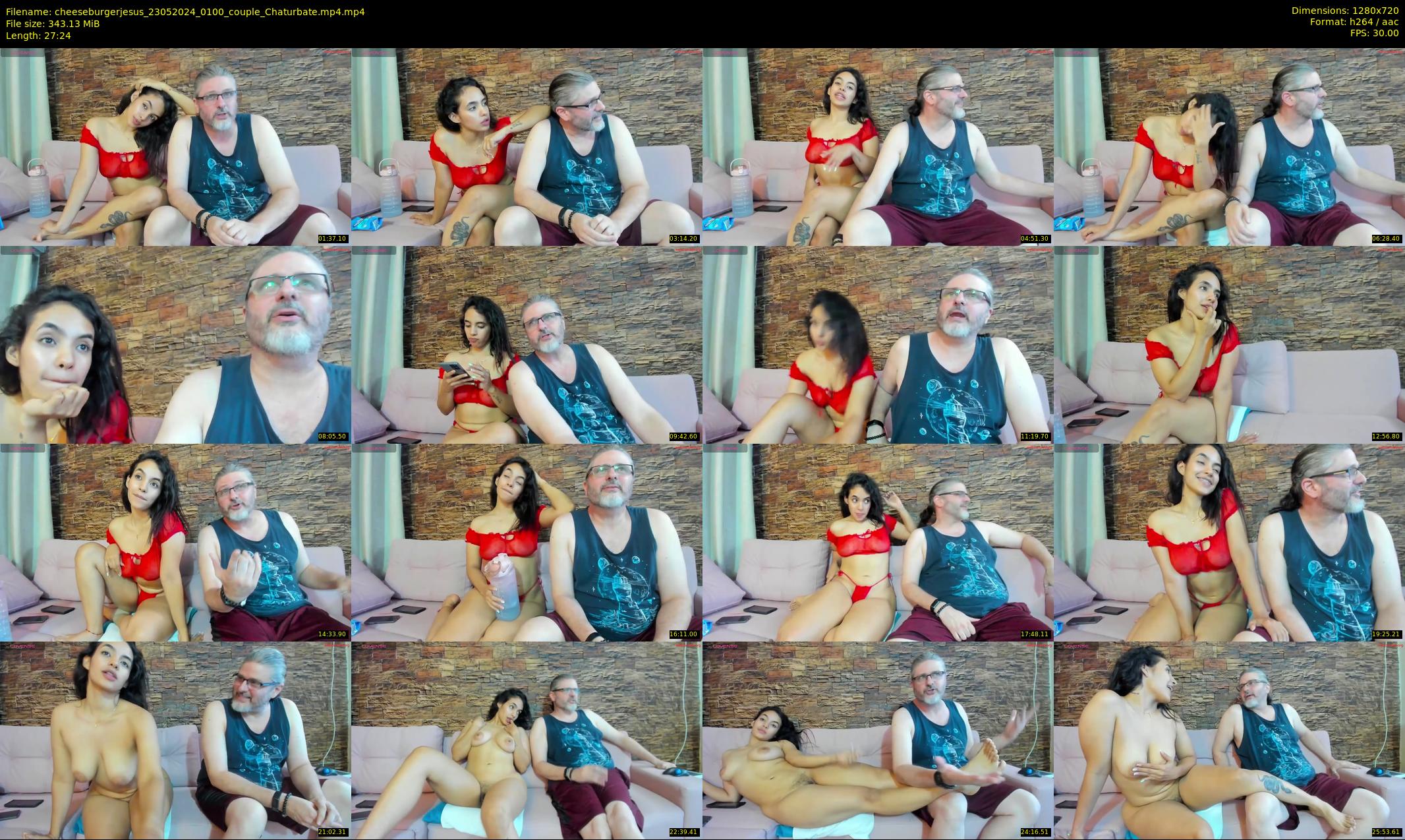 cheeseburgerjesus — 28 minute Chaturbate couple cam show recording, 720p, May 23, 2024