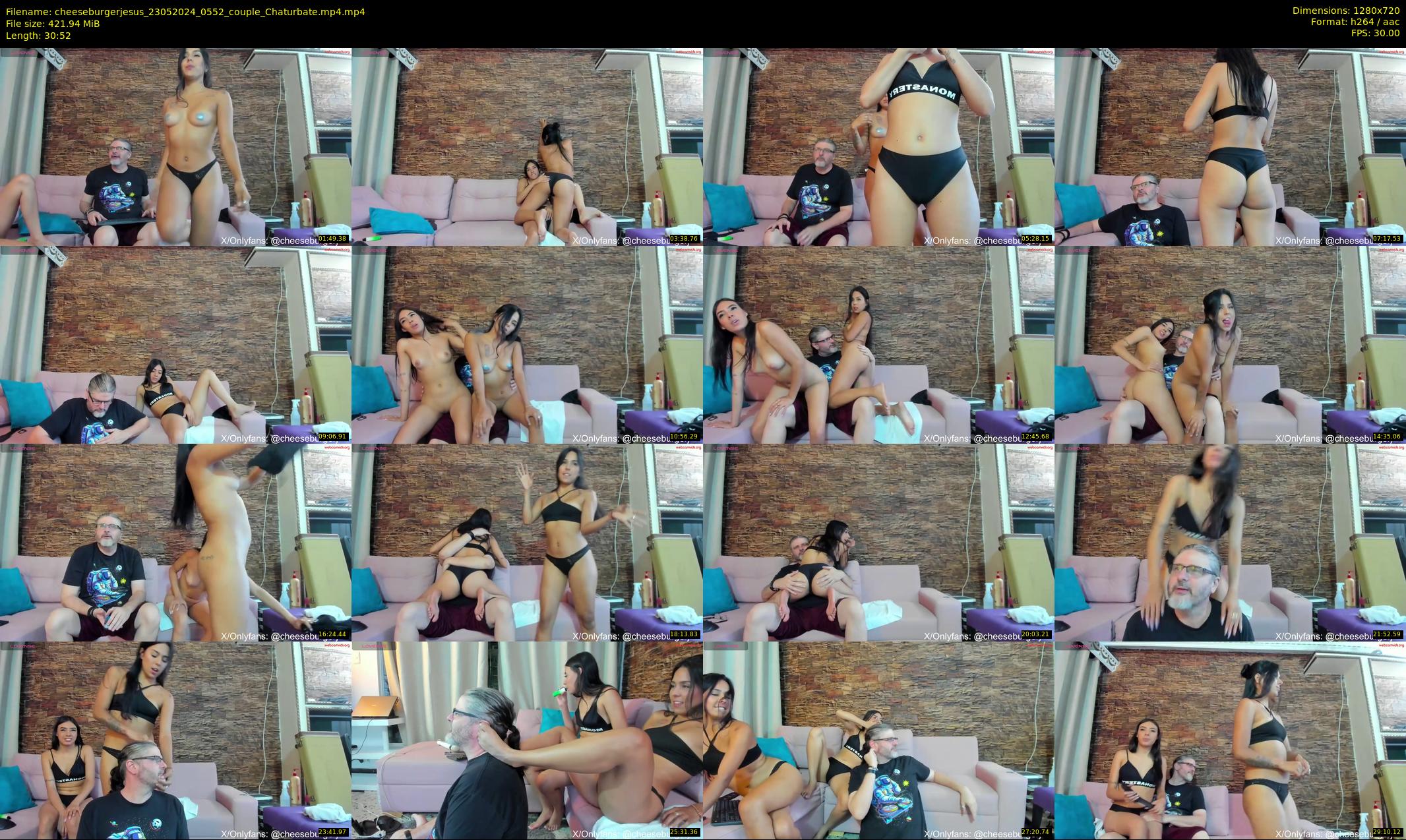 cheeseburgerjesus — 31 minute Chaturbate couple cam show recording, 720p, May 23, 2024