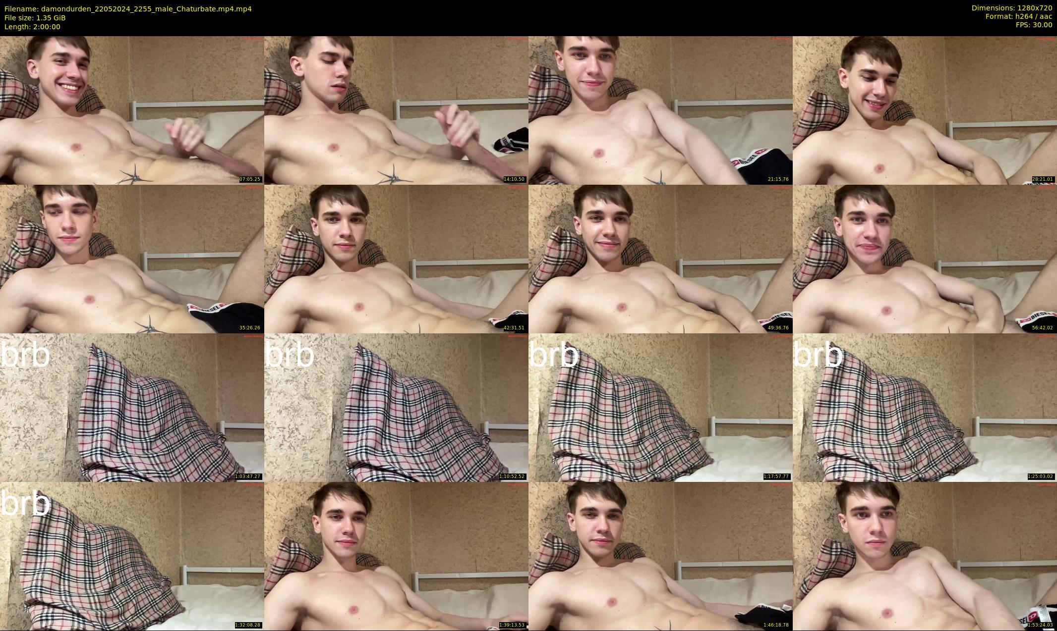 damondurden — 120 minute Chaturbate male cam show recording, 720p, May 22, 2024