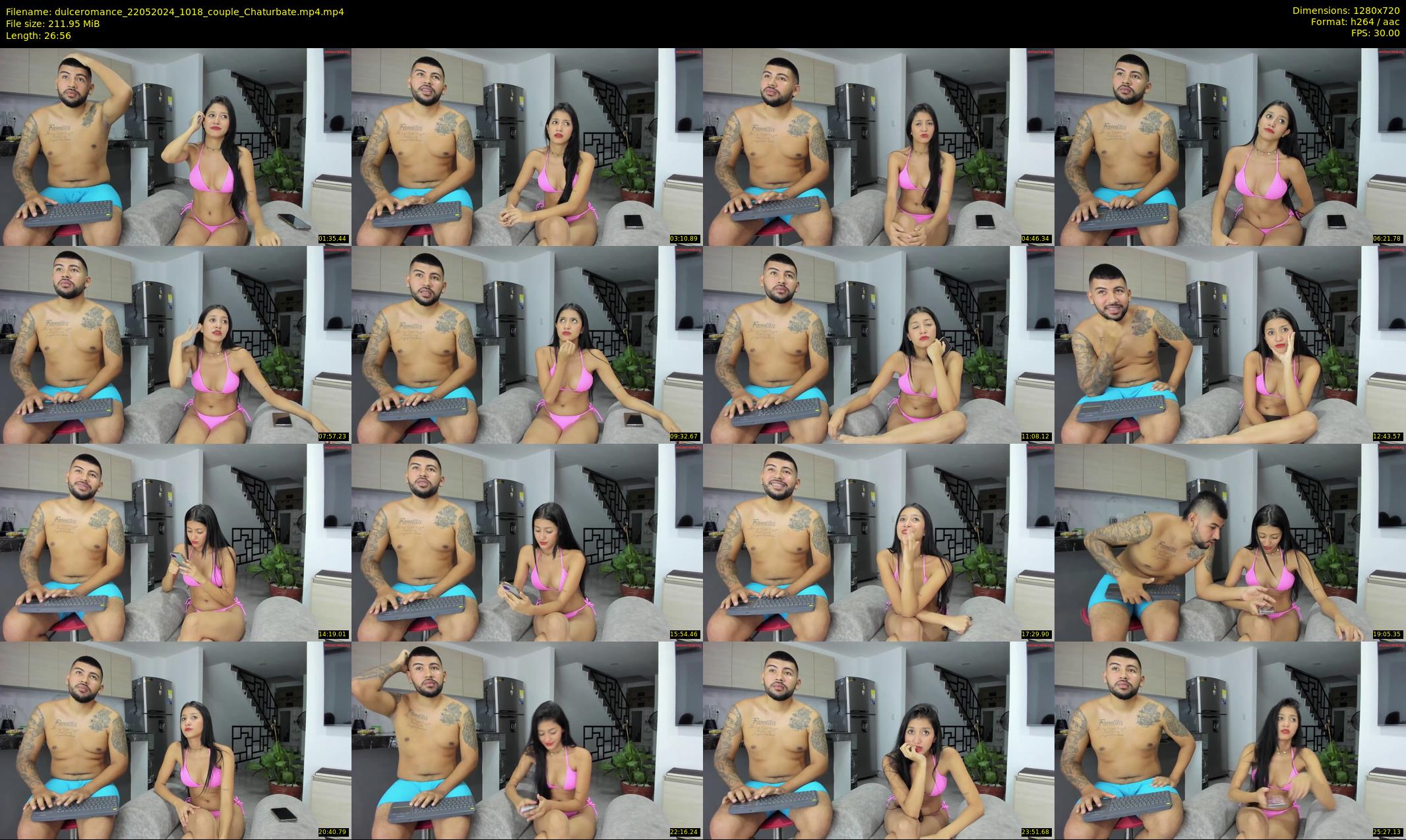 dulceromance — 27 minute Chaturbate couple cam show recording, 720p, May 22, 2024