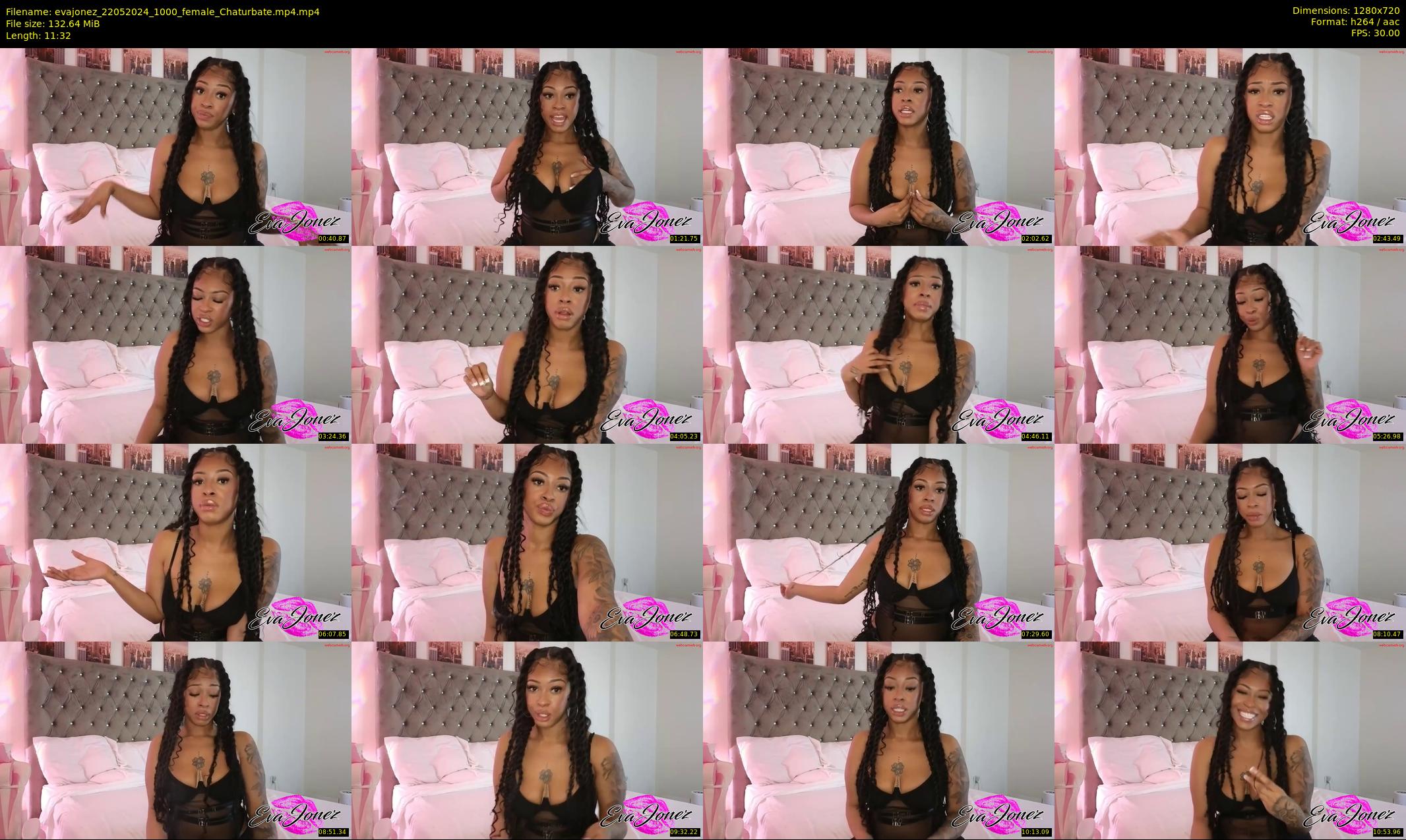 evajonez — 12 minute Chaturbate female cam show recording, 720p, May 22, 2024