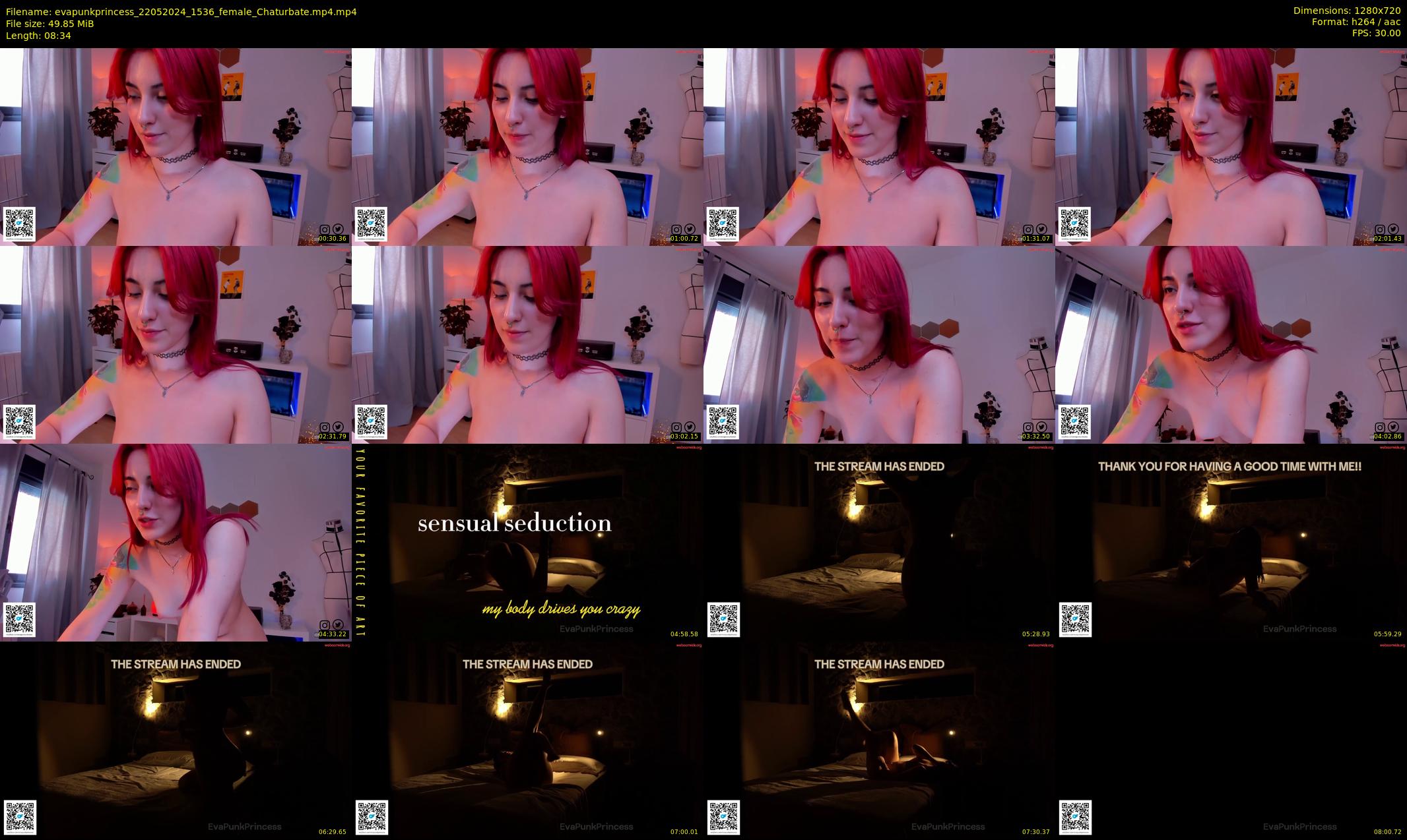 evapunkprincess — 9 minute Chaturbate female cam show recording, 720p, May 22, 2024