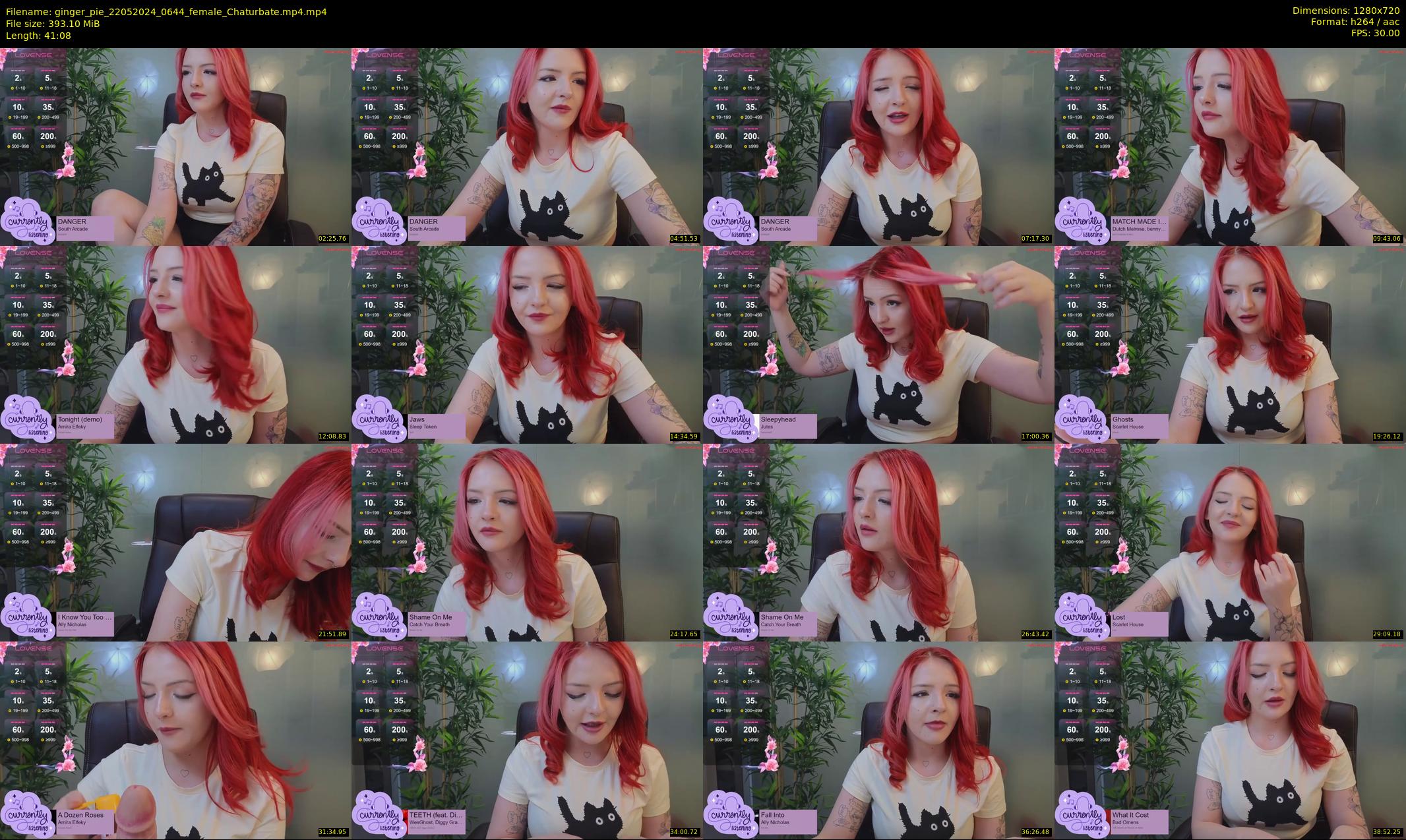 ginger_pie — 42 minute Chaturbate female cam show recording, 720p, May 22, 2024