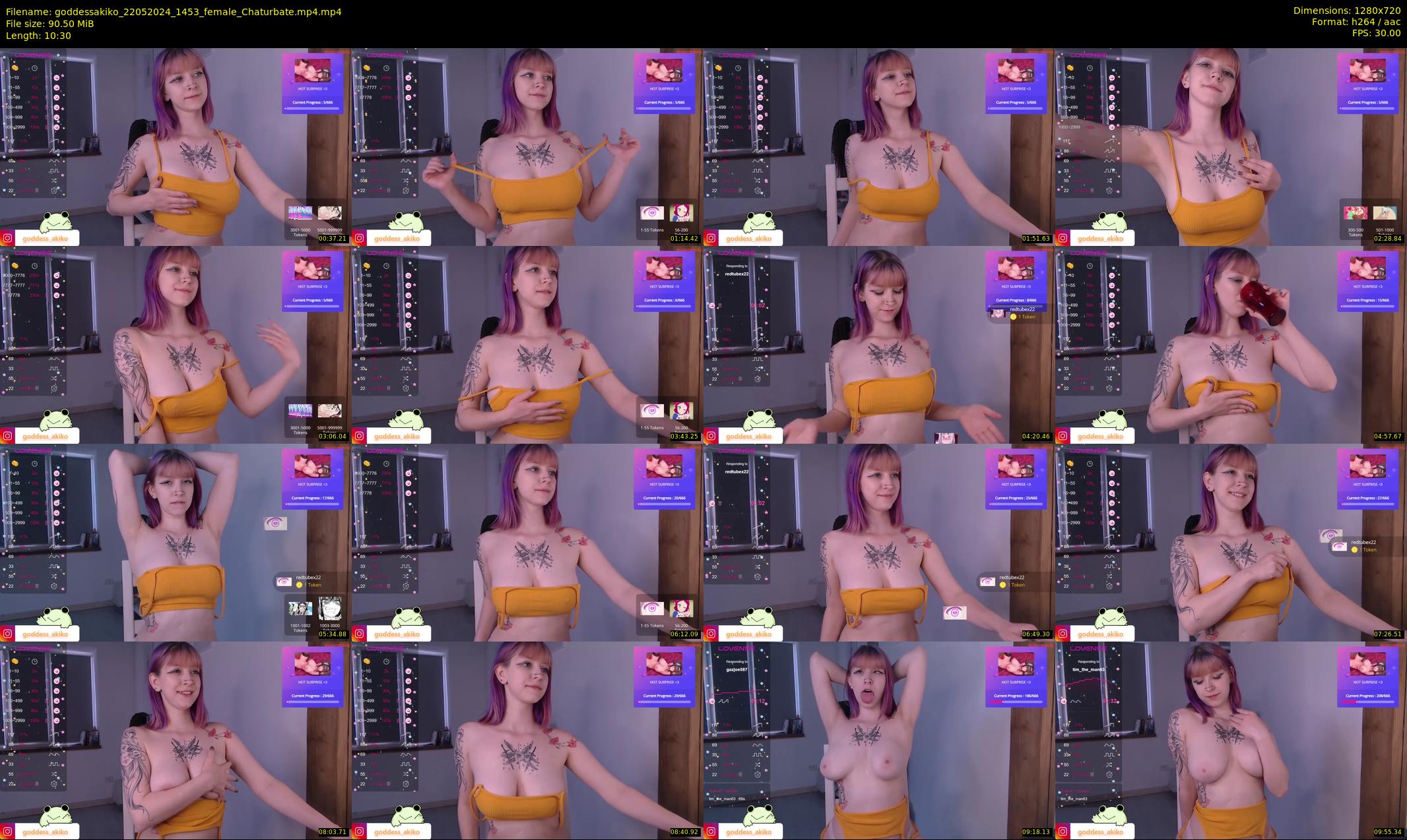 goddessakiko — 11 minute Chaturbate female cam show recording, 720p, May 22, 2024