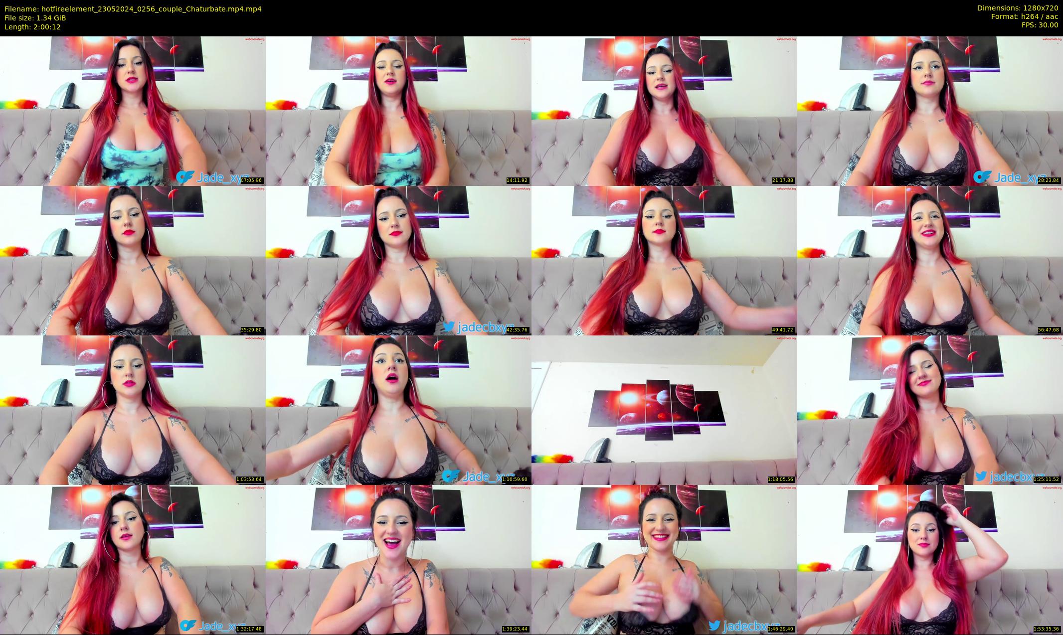 hotfireelement — 121 minute Chaturbate couple cam show recording, 720p, May 23, 2024