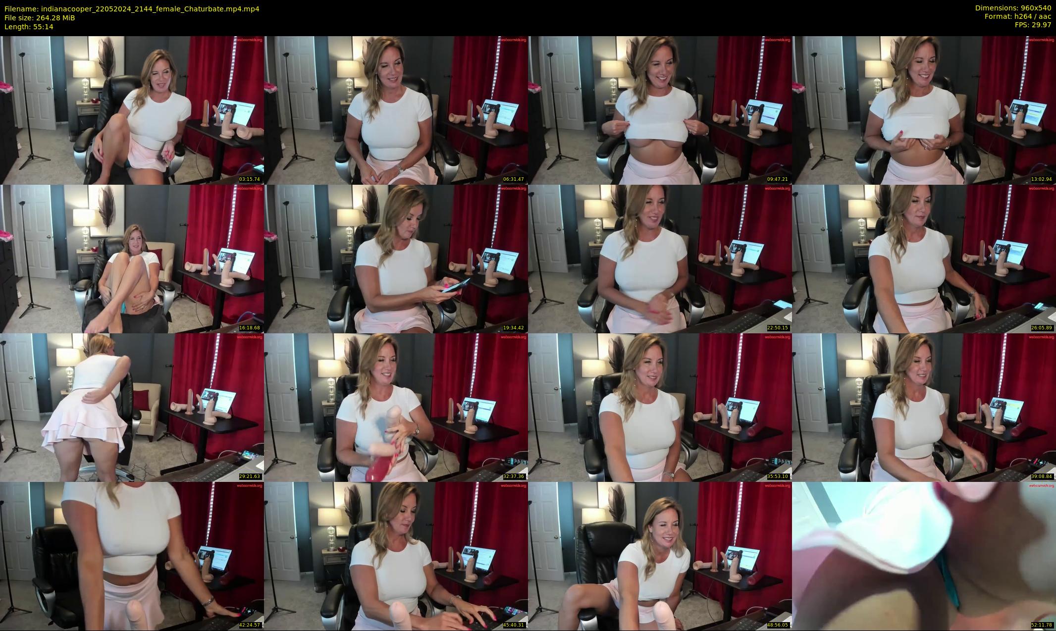 indianacooper — 56 minute Chaturbate female cam show recording, 480p, May 22, 2024