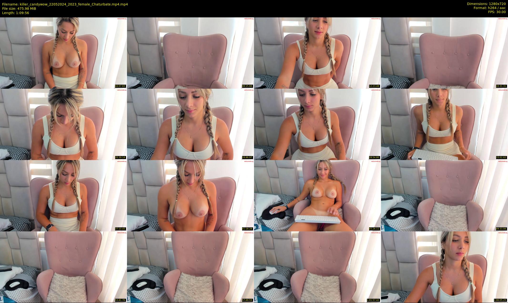 killer_candywow — 70 minute Chaturbate female cam show recording, 720p, May 22, 2024