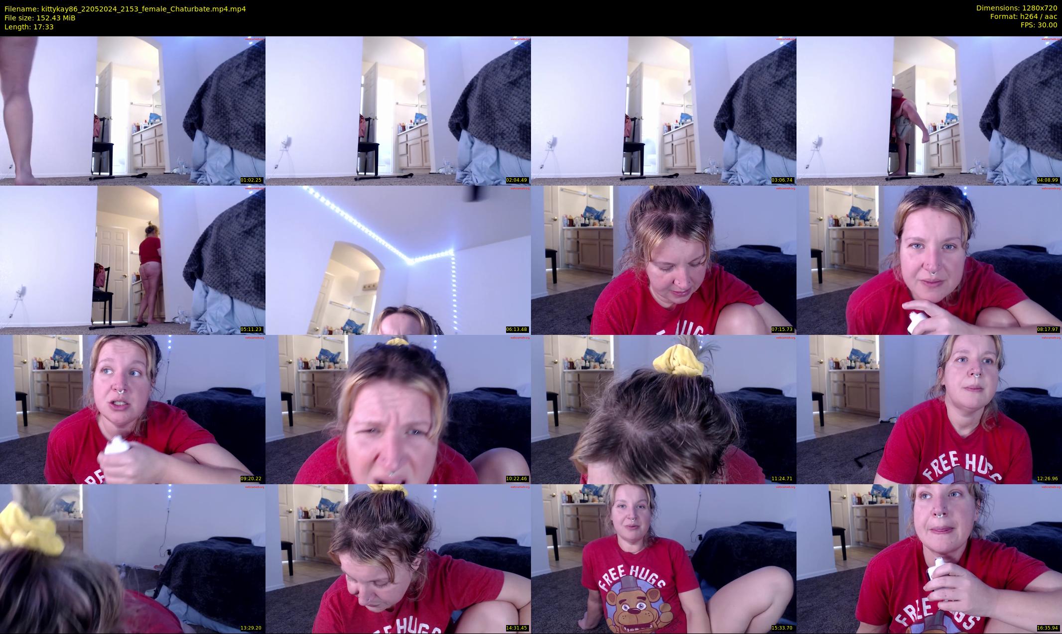 kittykay86 — 18 minute Chaturbate female cam show recording, 720p, May 22, 2024