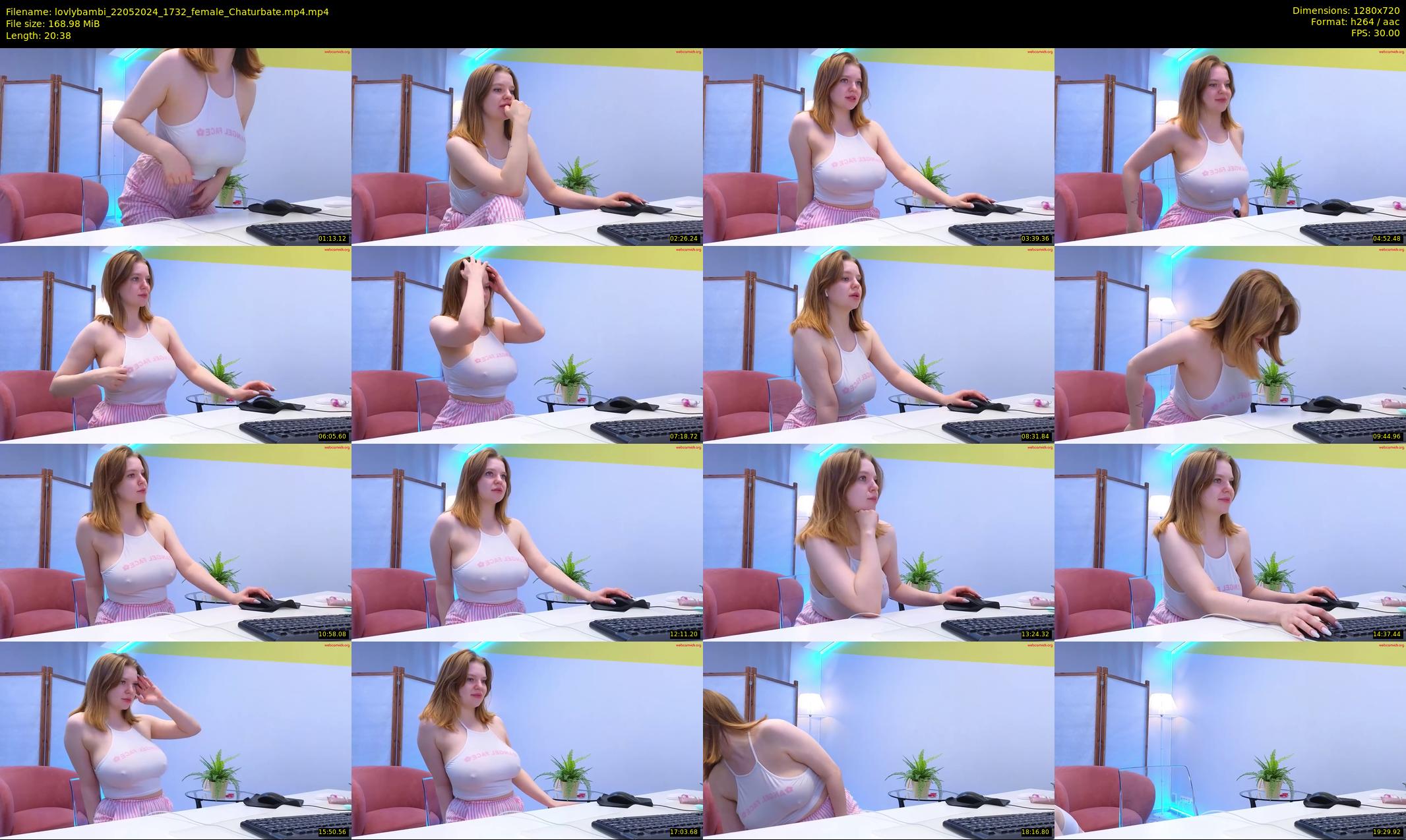 lovlybambi — 21 minute Chaturbate female cam show recording, 720p, May 22, 2024