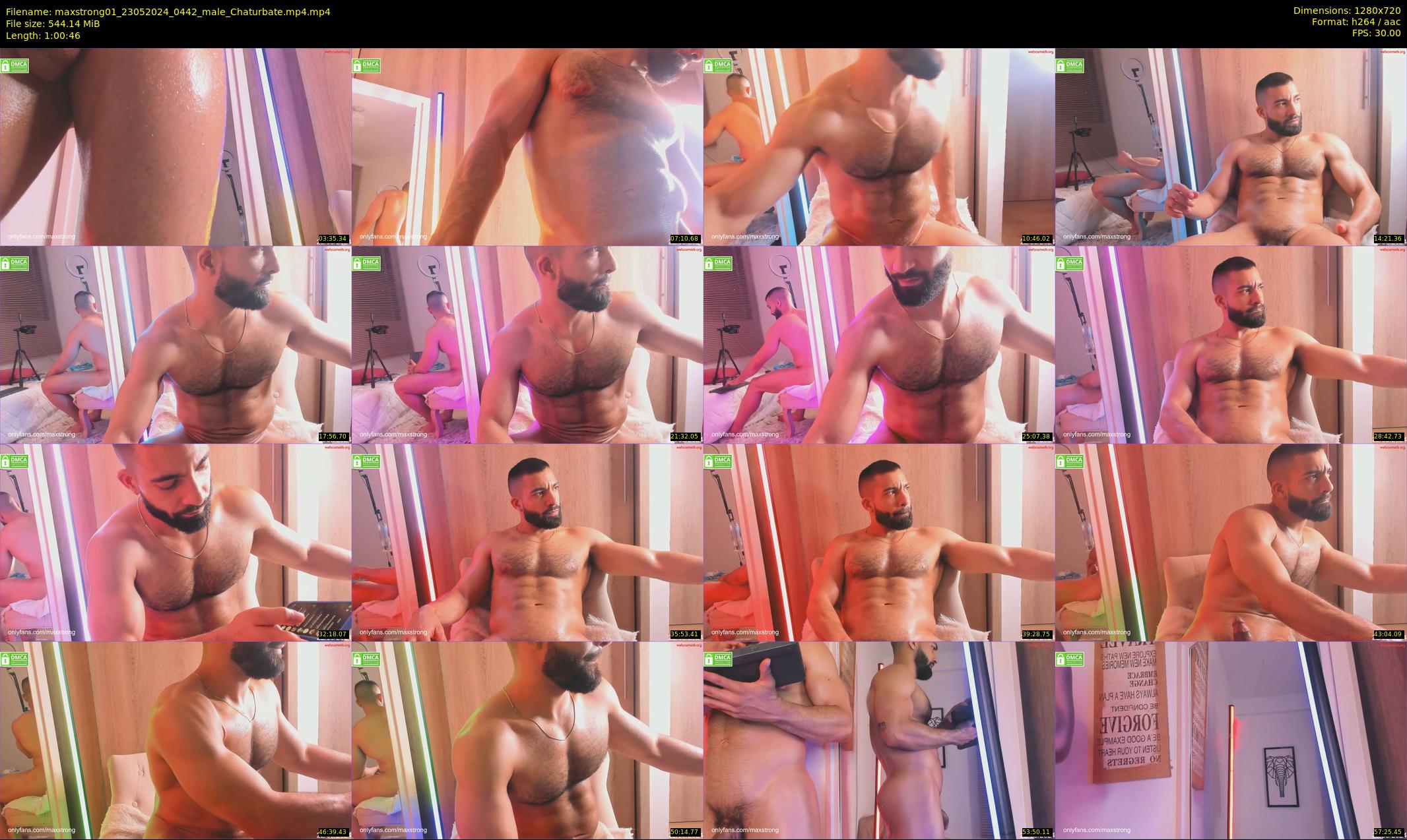 maxstrong01 — 61 minute Chaturbate male cam show recording, 720p, May 23, 2024