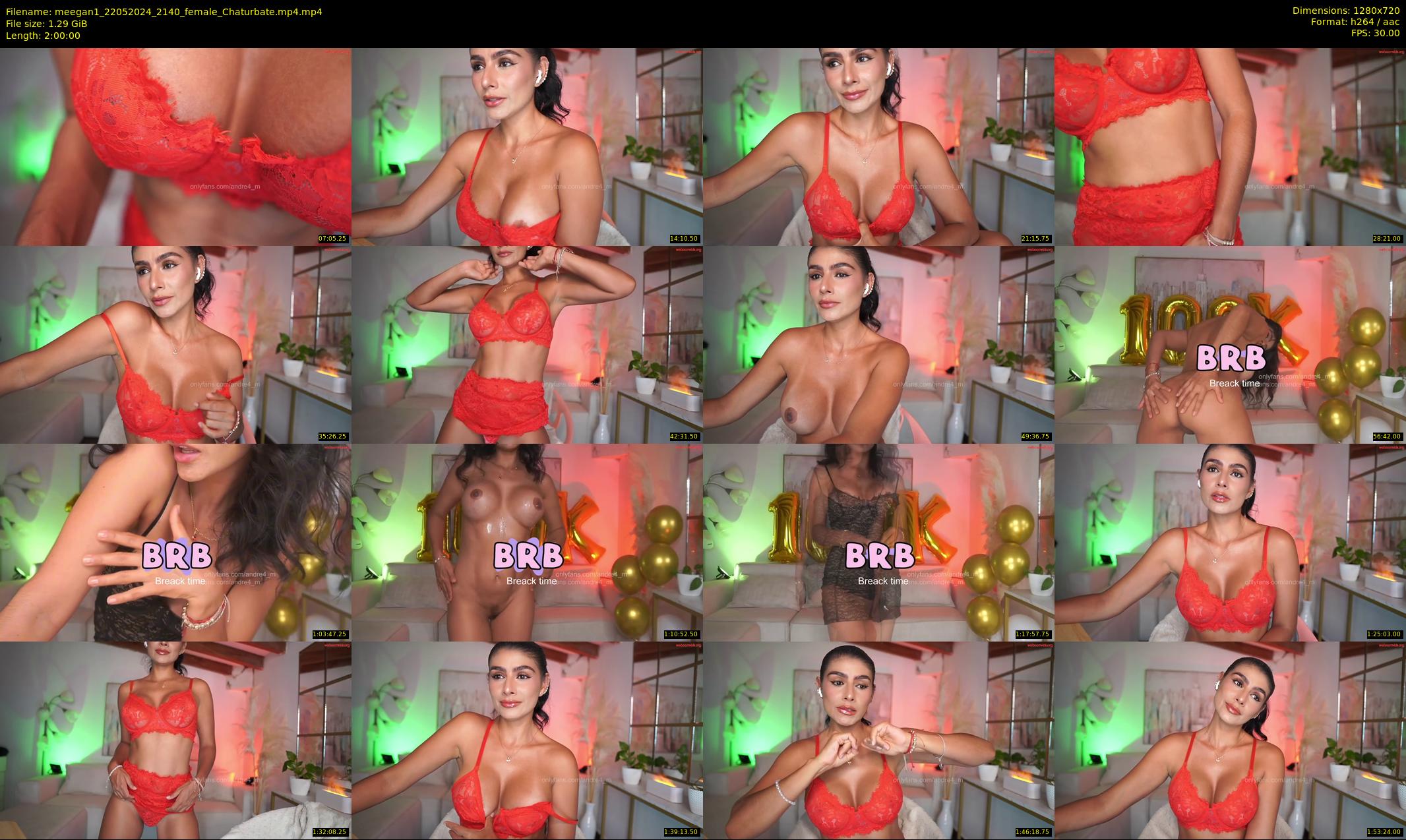 meegan1 — 120 minute Chaturbate female cam show recording, 720p, May 22, 2024