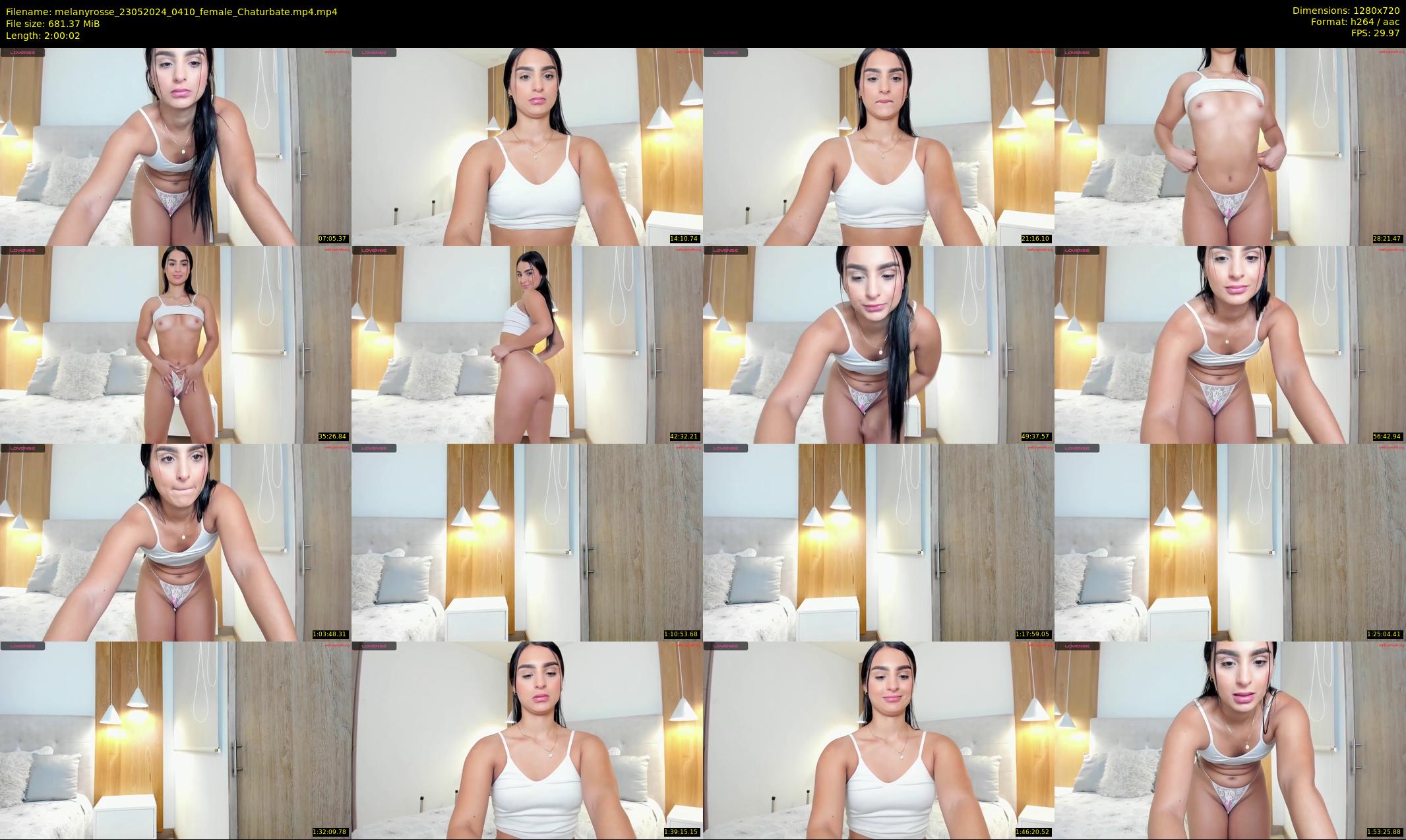 melanyrosse — 121 minute Chaturbate female cam show recording, 720p, May 23, 2024