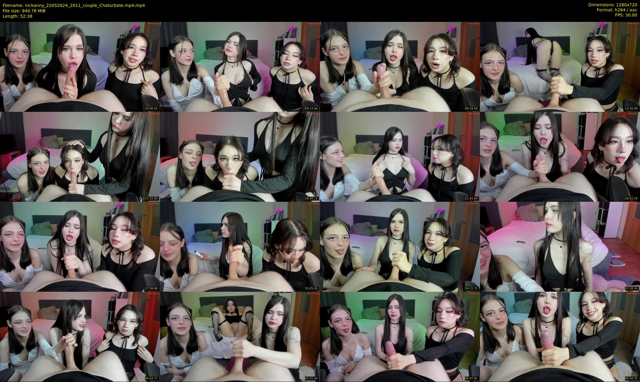 nickanny — 53 minute Chaturbate couple cam show recording, 720p, May 22, 2024