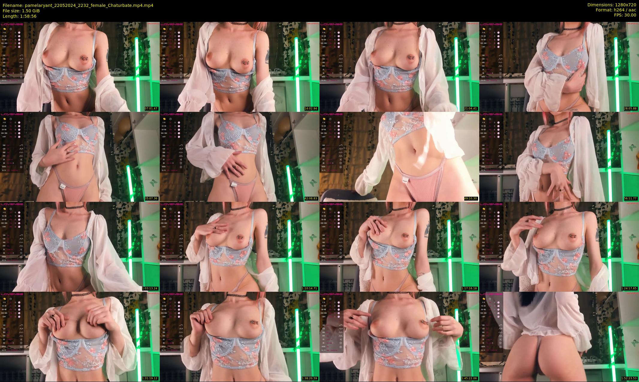 pamelaryant — 119 minute Chaturbate female cam show recording, 720p, May 22, 2024