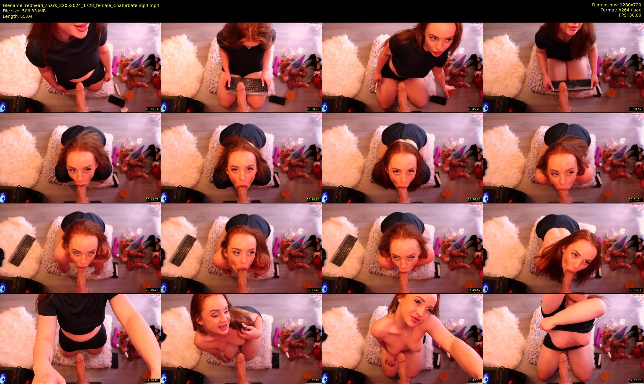 redhead_shark — 56 minute Chaturbate female cam show recording, 720p, May 22, 2024