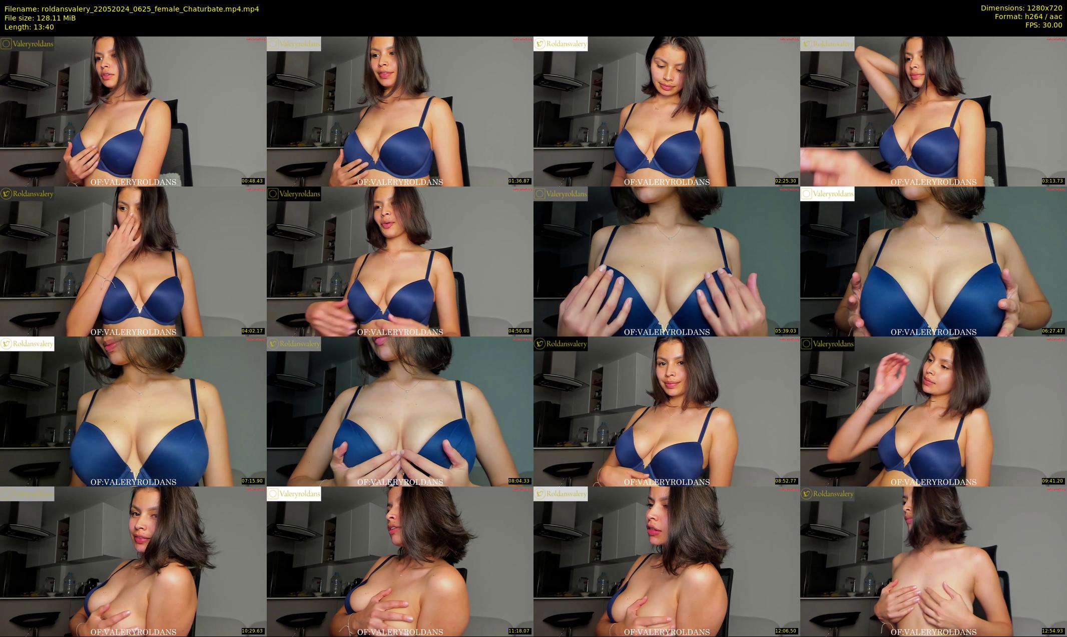 roldansvalery — 14 minute Chaturbate female cam show recording, 720p, May 22, 2024