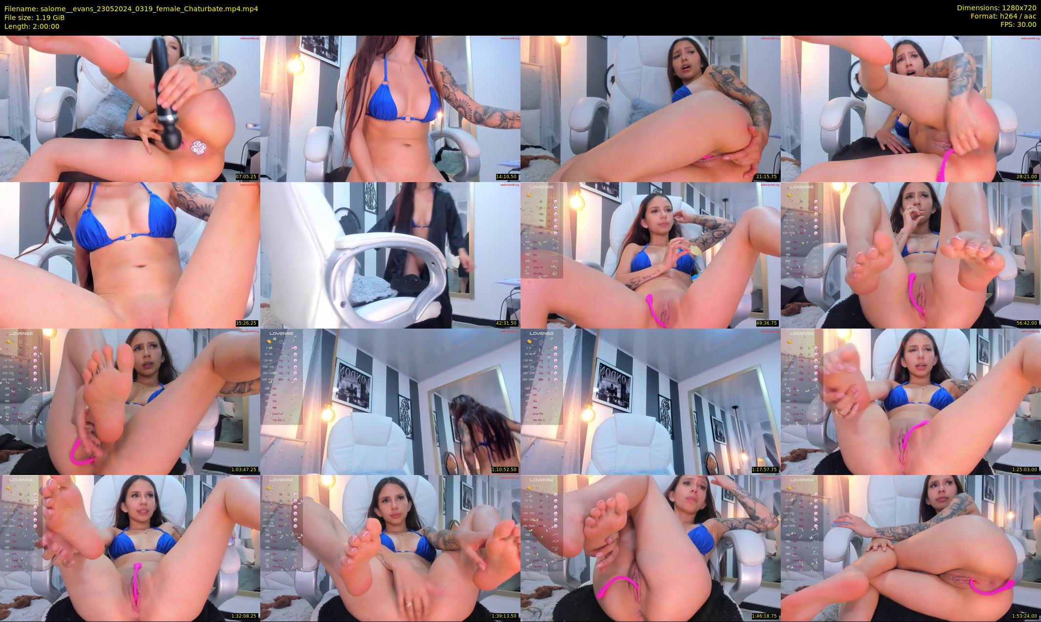 salome__evans — 120 minute Chaturbate female cam show recording, 720p, May 23, 2024