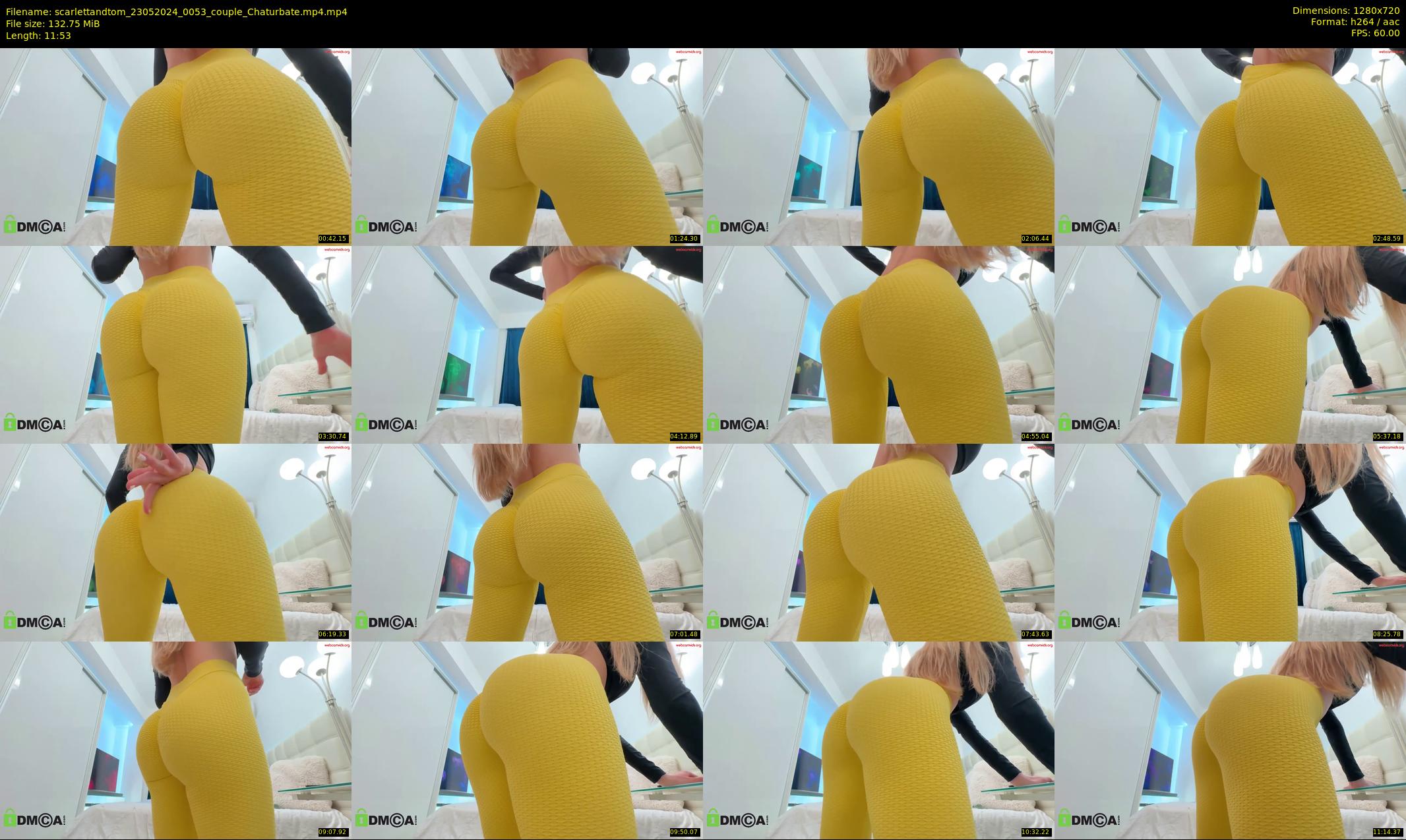 scarlettandtom — 12 minute Chaturbate couple cam show recording, 720p, May 23, 2024