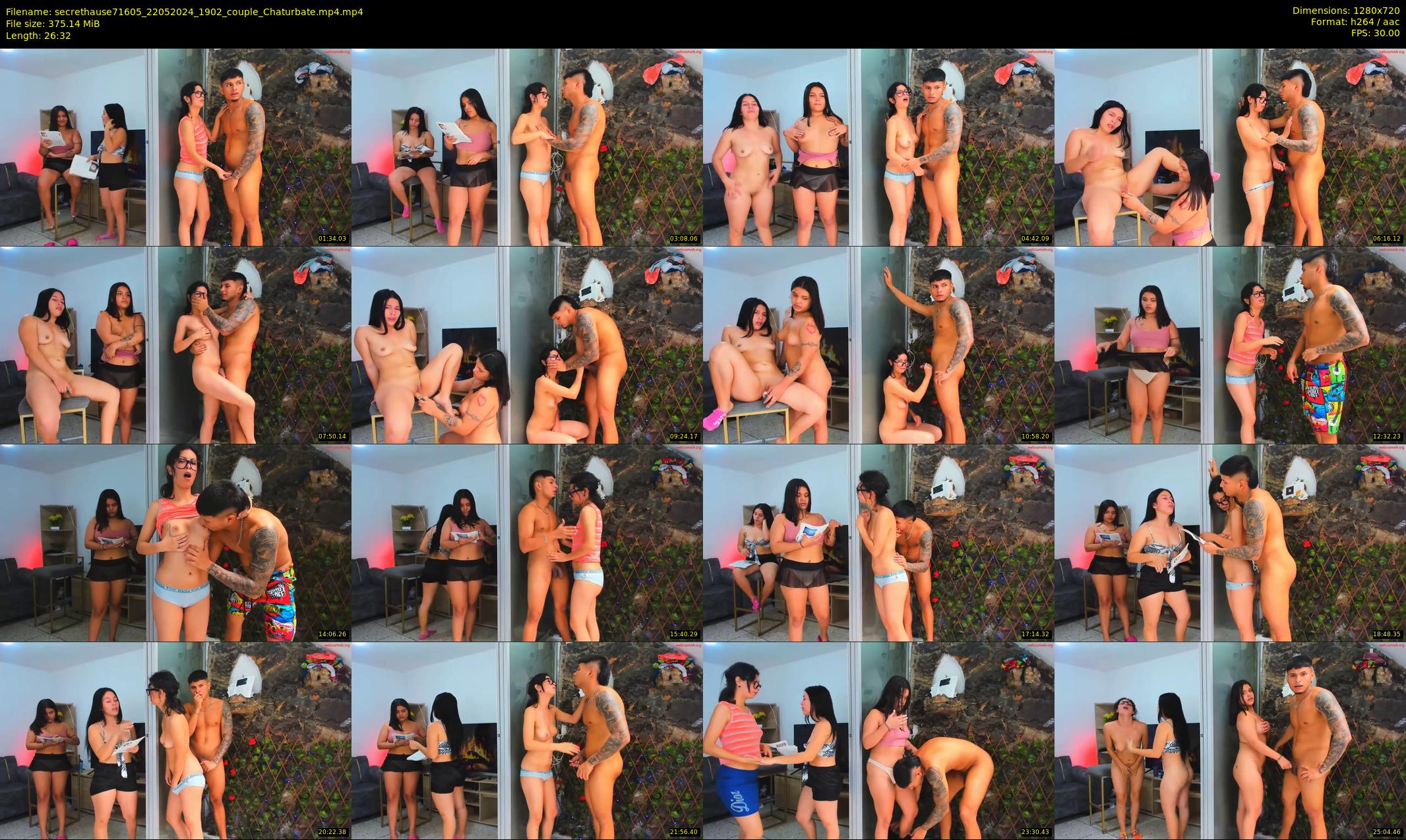 secrethause71605 — 27 minute Chaturbate couple cam show recording, 720p, May 22, 2024