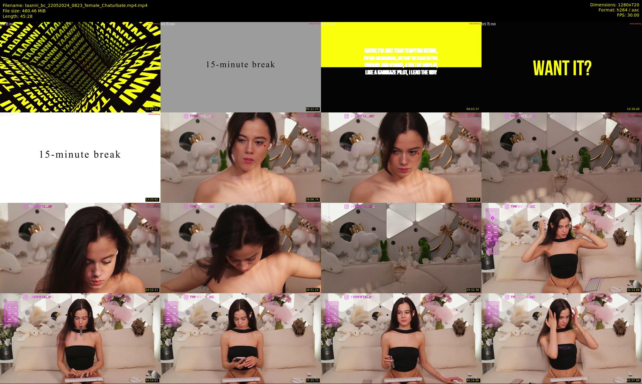 taanni_bc — 46 minute Chaturbate female cam show recording, 720p, May 22, 2024