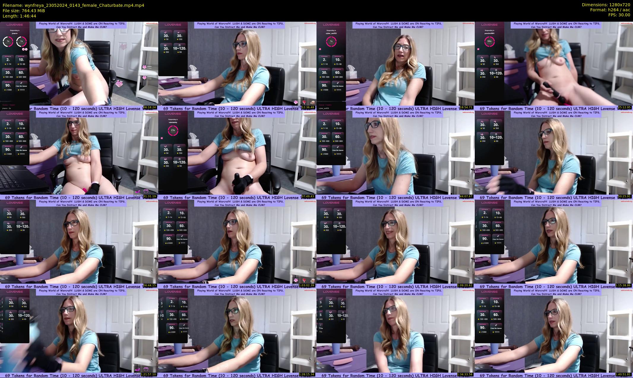 wynfreya — 107 minute Chaturbate female cam show recording, 720p, May 23, 2024