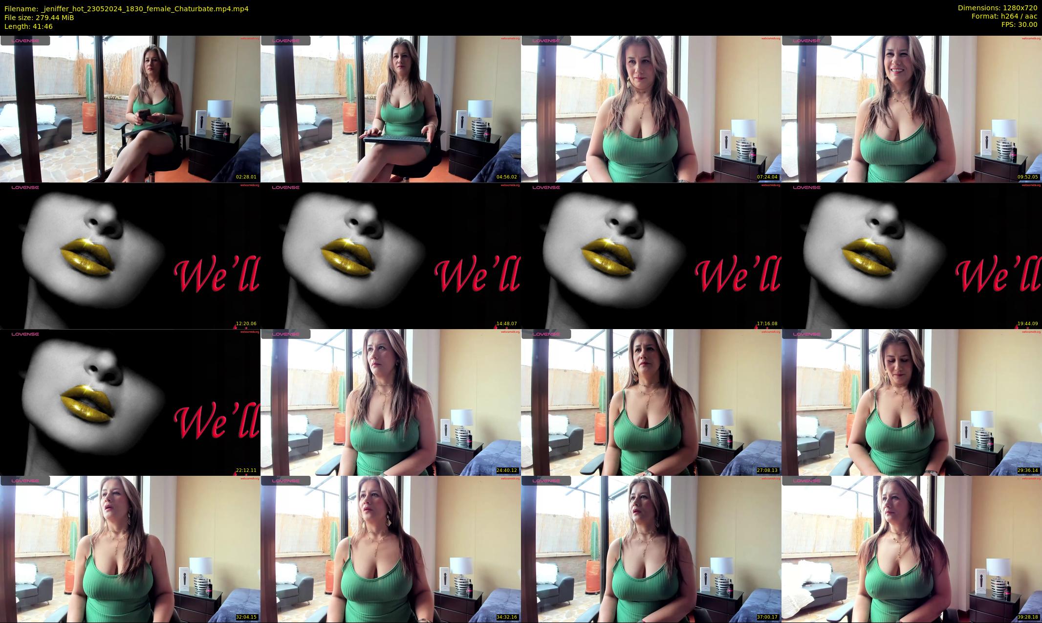 _jeniffer_hot — 42 minute Chaturbate female cam show recording, 720p, May 23, 2024