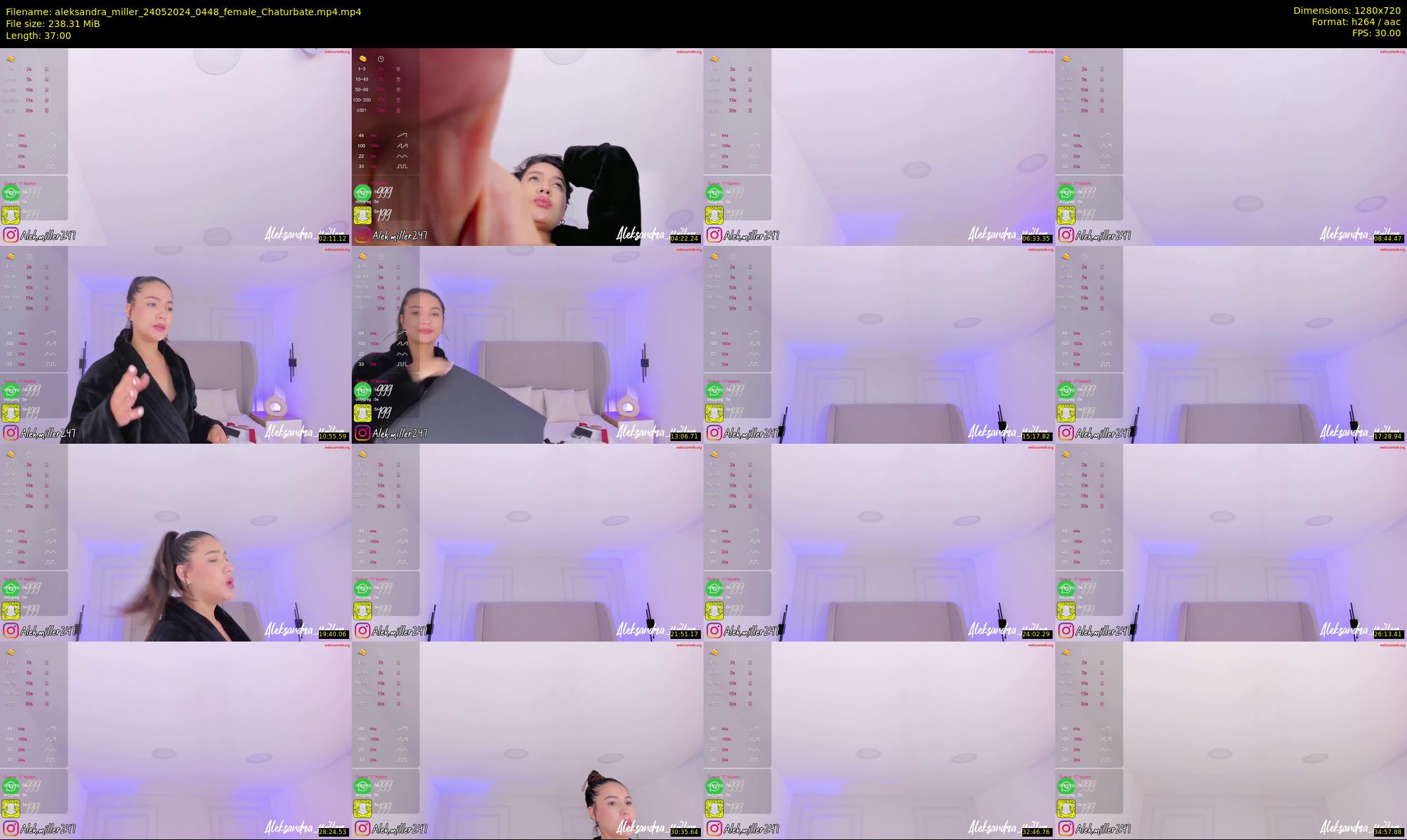 aleksandra_miller — 37 minute Chaturbate female cam show recording, 720p, May 24, 2024