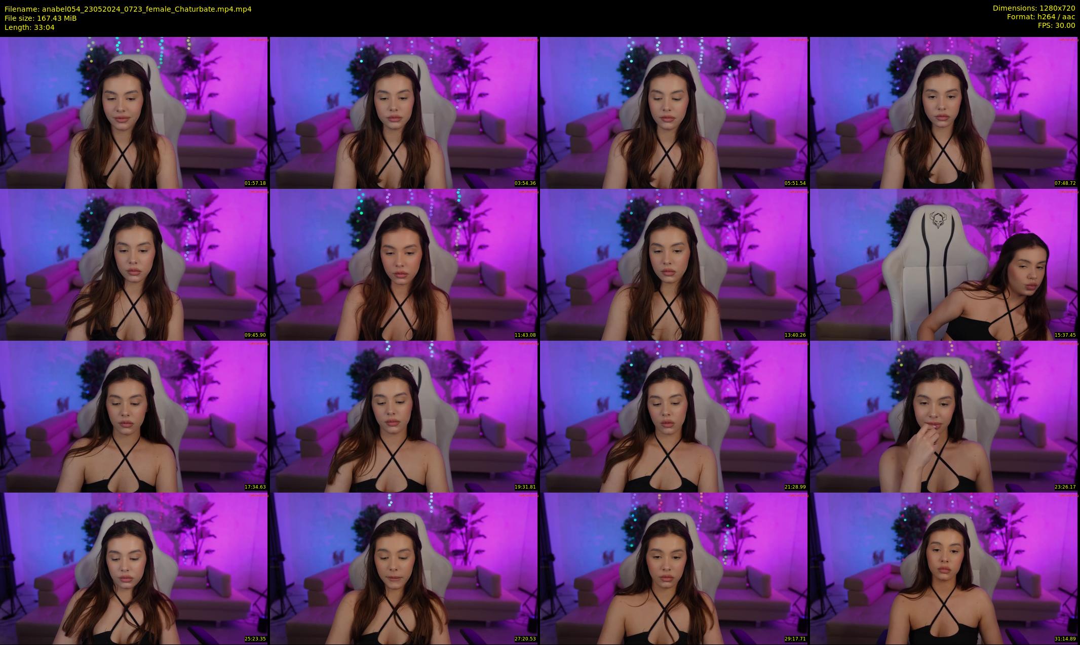 anabel054 — 34 minute Chaturbate female cam show recording, 720p, May 23, 2024