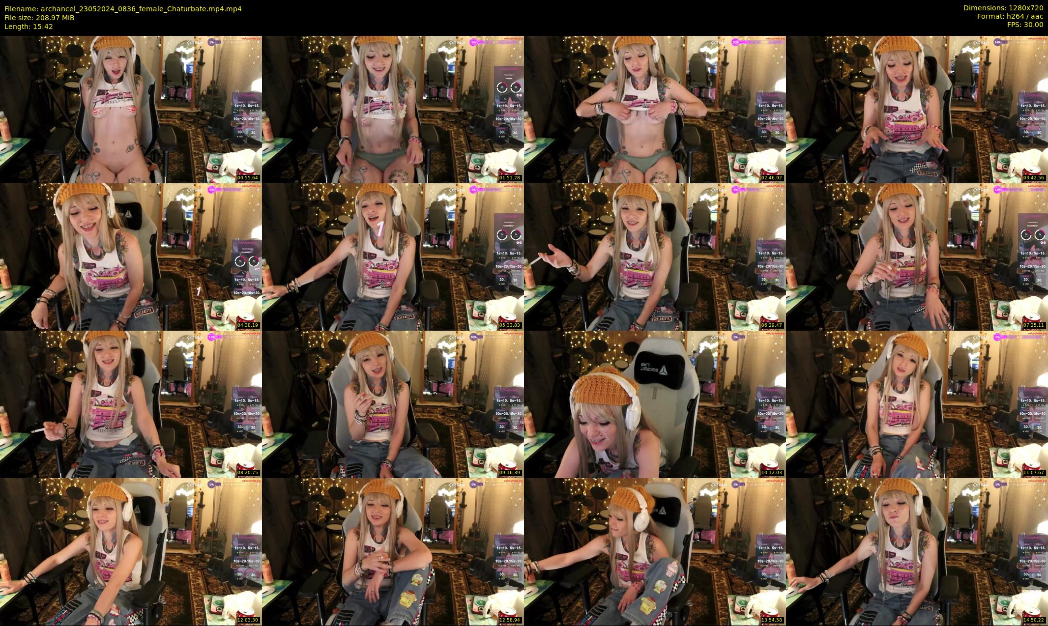 archancel — 16 minute Chaturbate female cam show recording, 720p, May 23, 2024