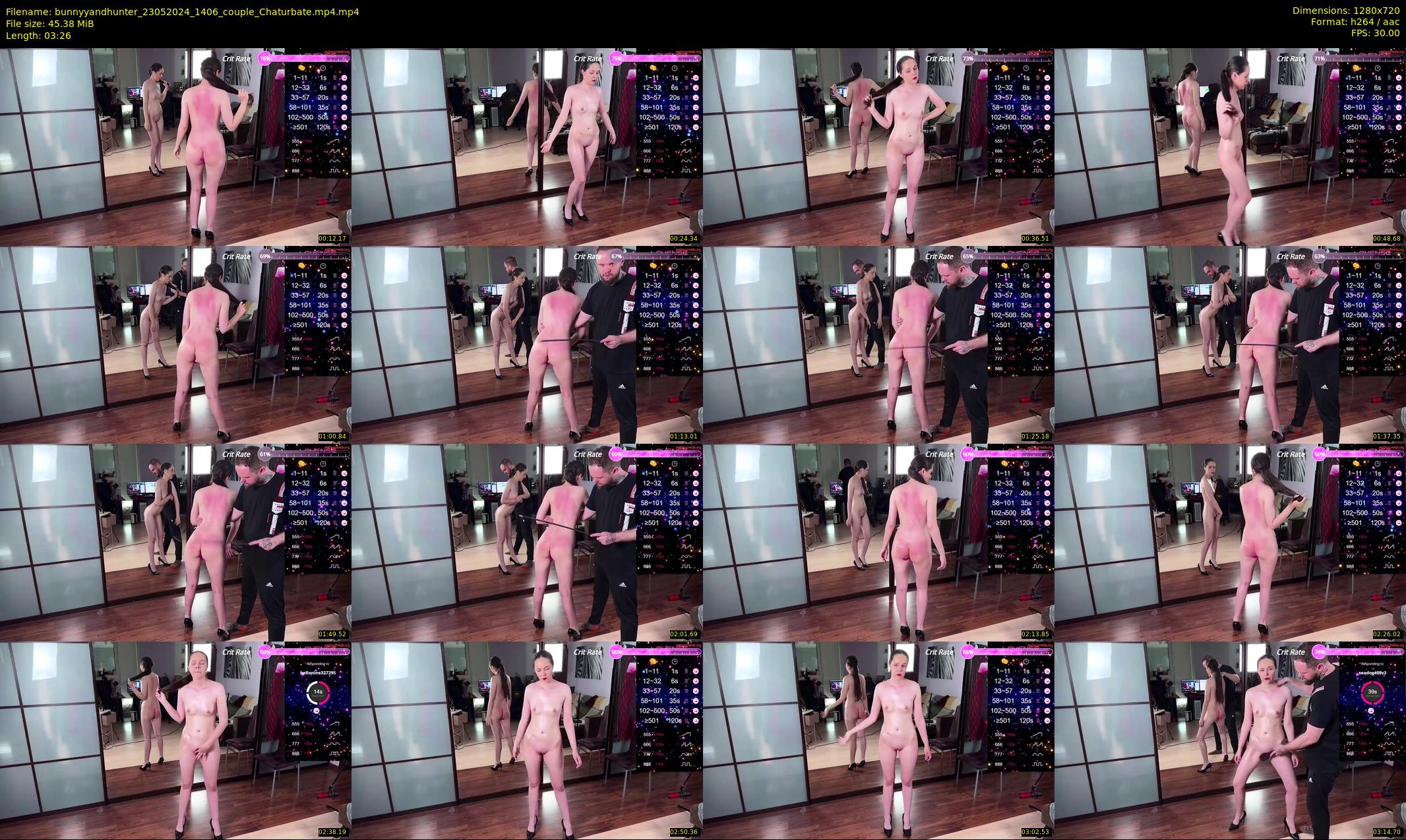 bunnyyandhunter — 4 minute Chaturbate couple cam show recording, 720p, May 23, 2024