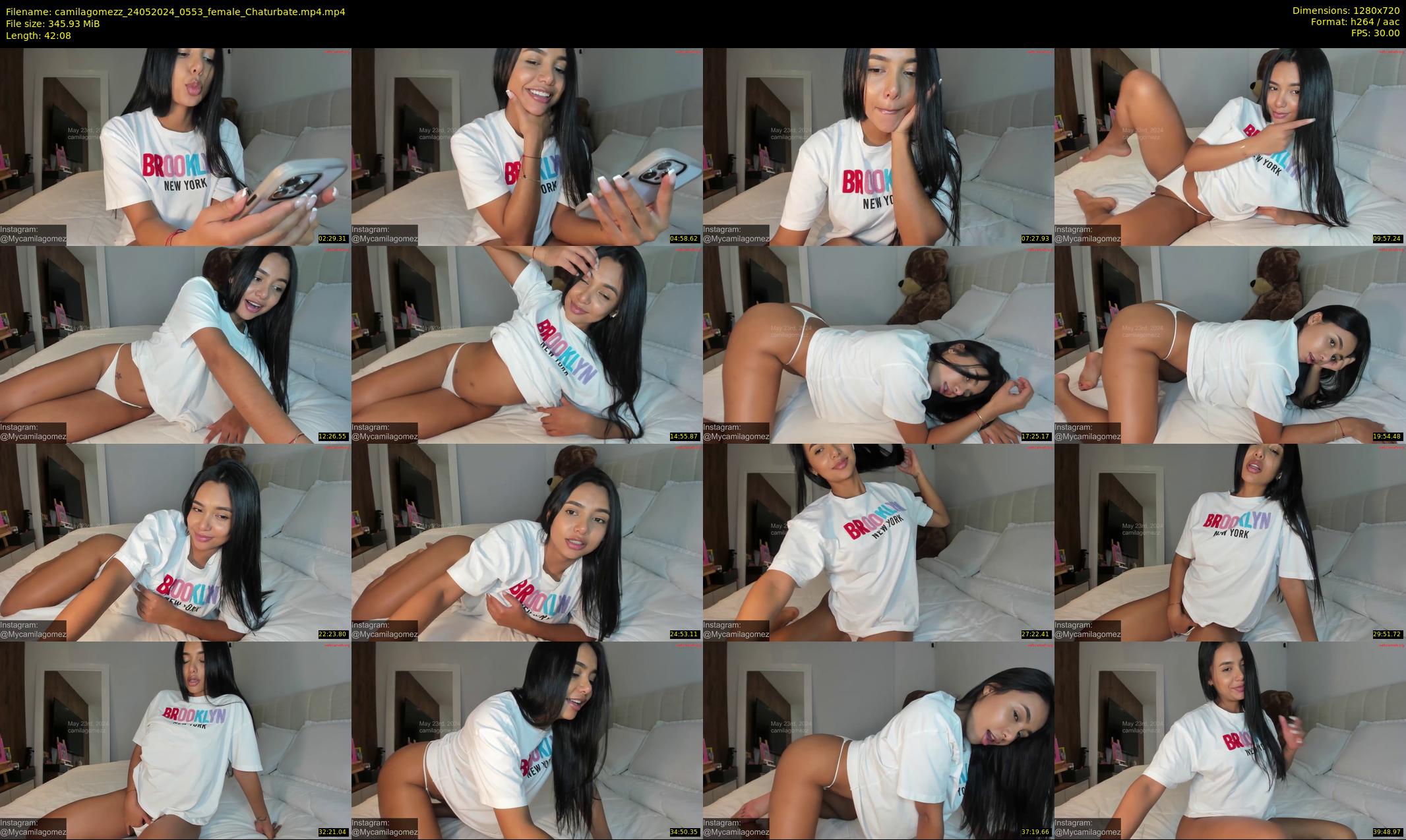 camilagomezz — 43 minute Chaturbate female cam show recording, 720p, May 24, 2024