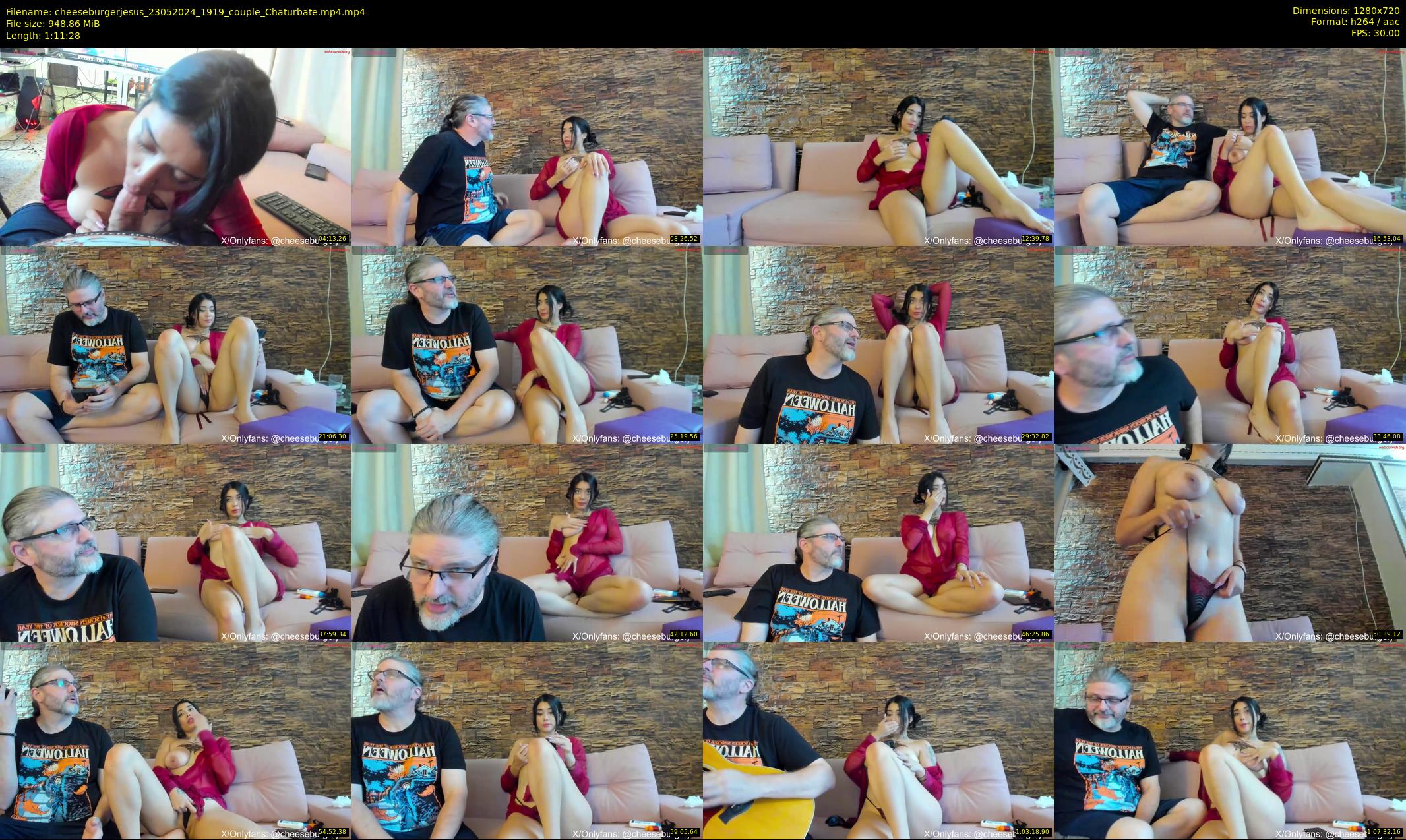 cheeseburgerjesus — 72 minute Chaturbate couple cam show recording, 720p, May 23, 2024