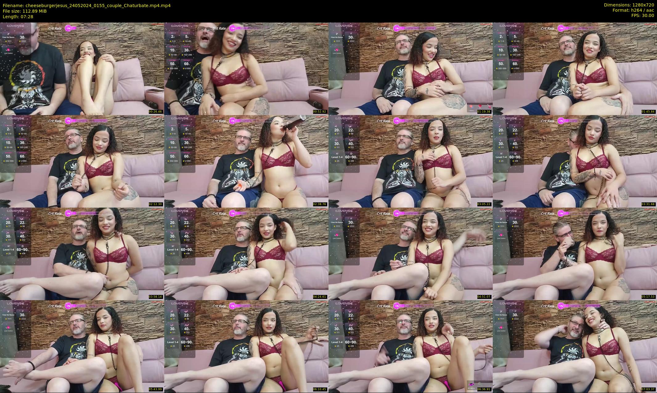 cheeseburgerjesus — 8 minute Chaturbate couple cam show recording, 720p, May 24, 2024