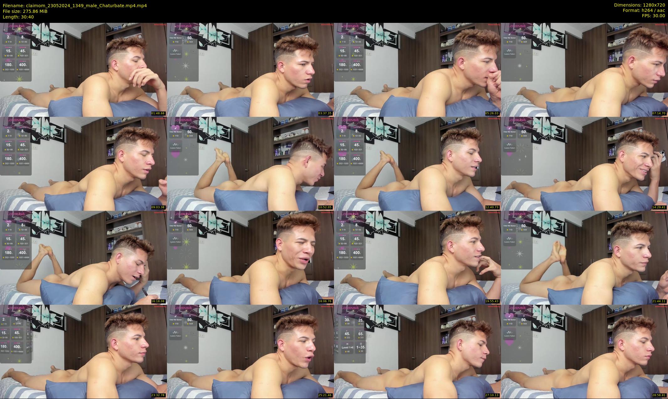 claimom — 31 minute Chaturbate male cam show recording, 720p, May 23, 2024