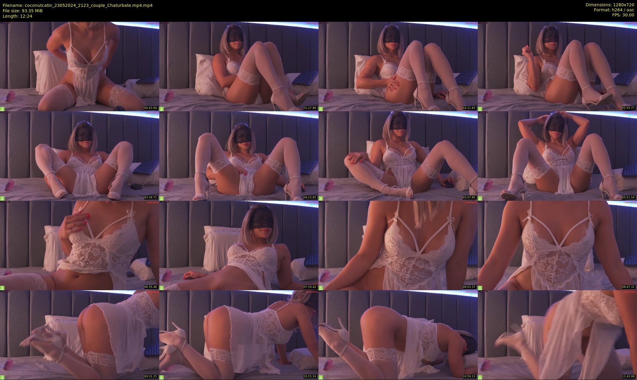 coconutcatin — 13 minute Chaturbate couple cam show recording, 720p, May 23, 2024