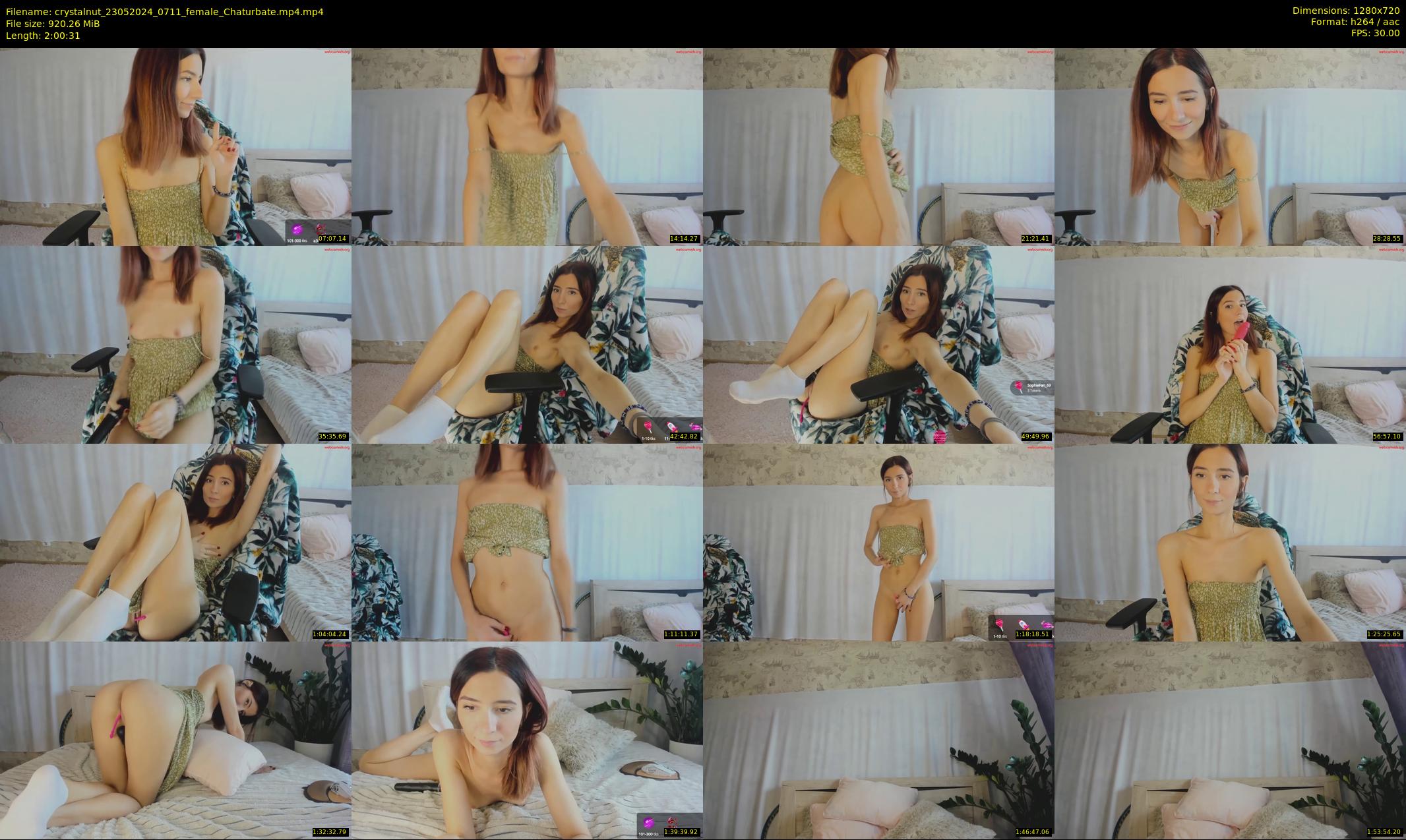 crystalnut — 121 minute Chaturbate female cam show recording, 720p, May 23, 2024