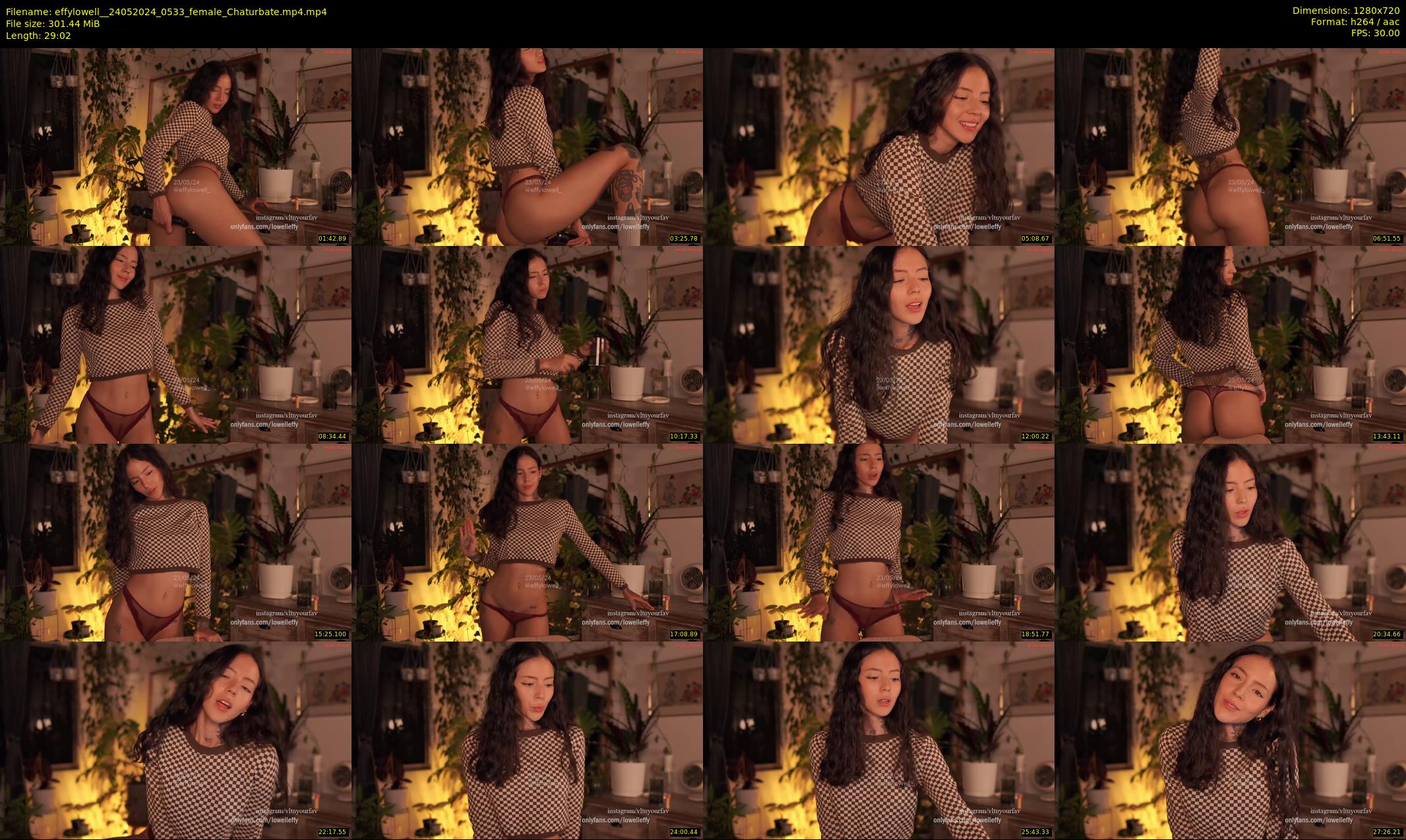 effylowell_ — 30 minute Chaturbate female cam show recording, 720p, May 24, 2024
