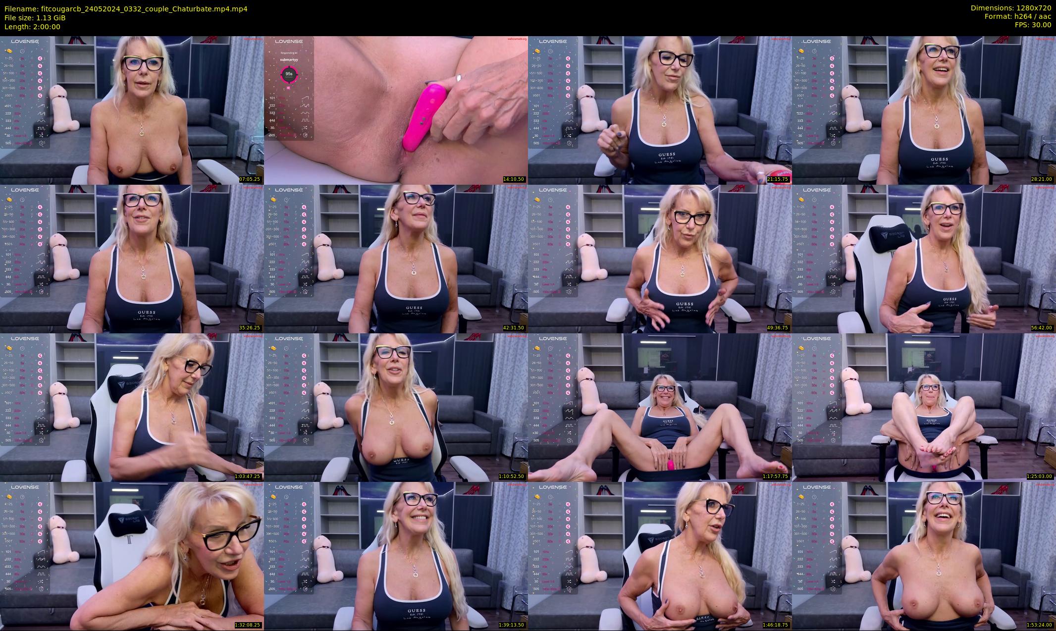 fitcougarcb — 120 minute Chaturbate female cam show recording, 720p, May 24, 2024