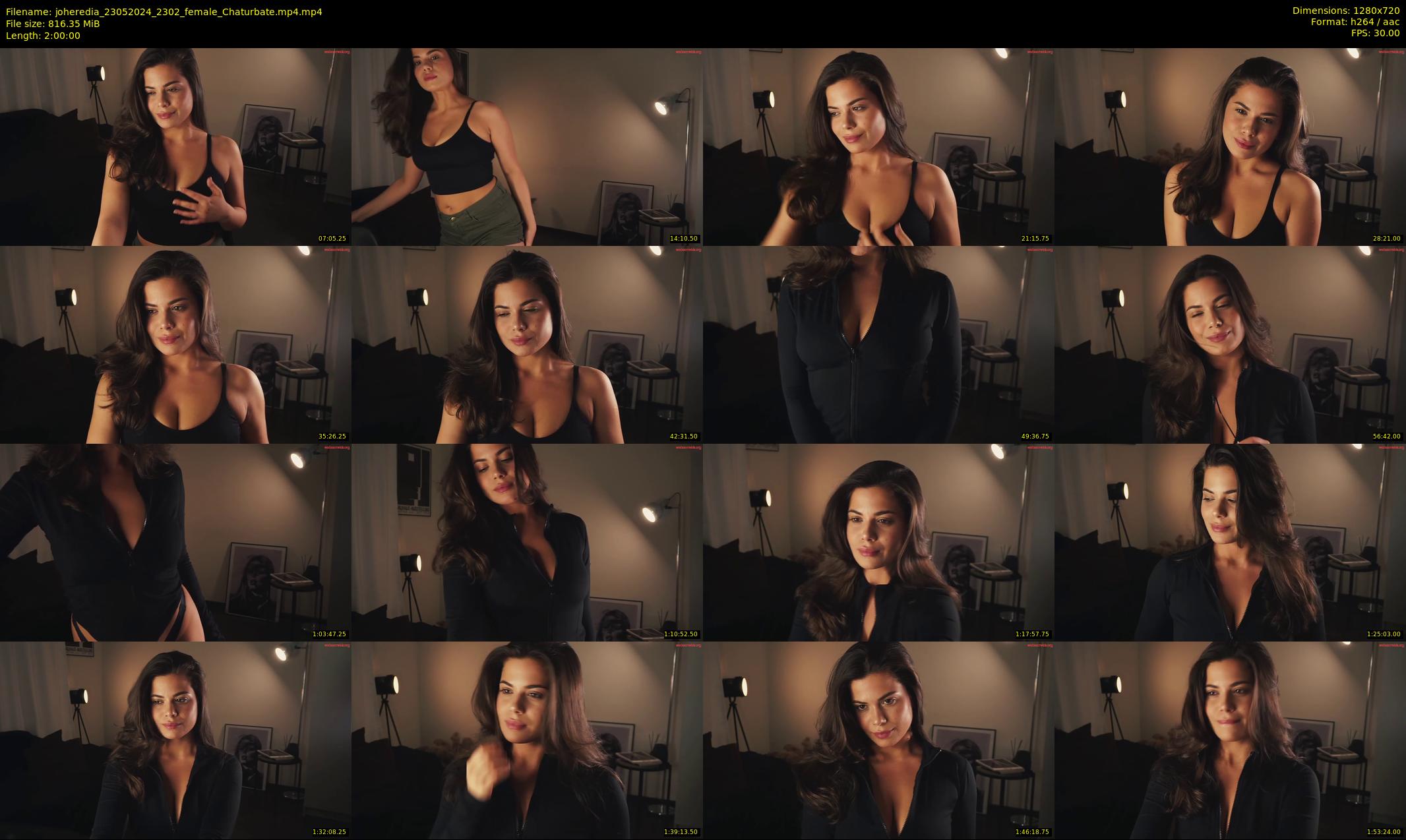 joheredia — 120 minute Chaturbate female cam show recording, 720p, May 23, 2024