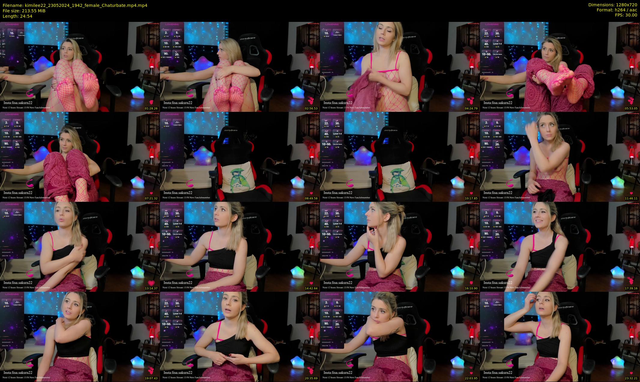 kimilee22 — 25 minute Chaturbate female cam show recording, 720p, May 23, 2024
