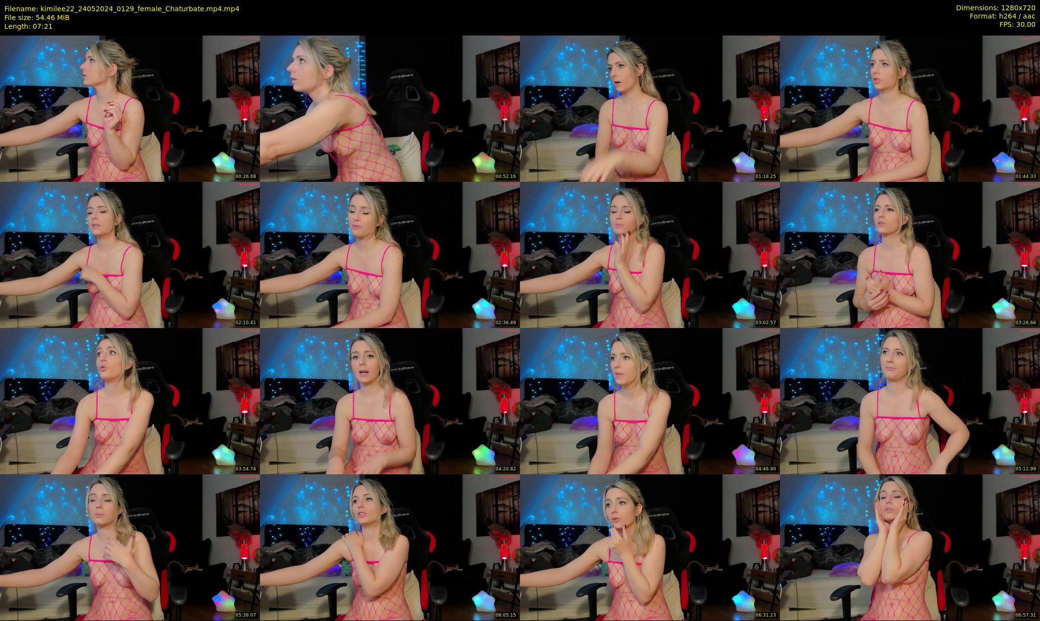 kimilee22 — 8 minute Chaturbate female cam show recording, 720p, May 24, 2024
