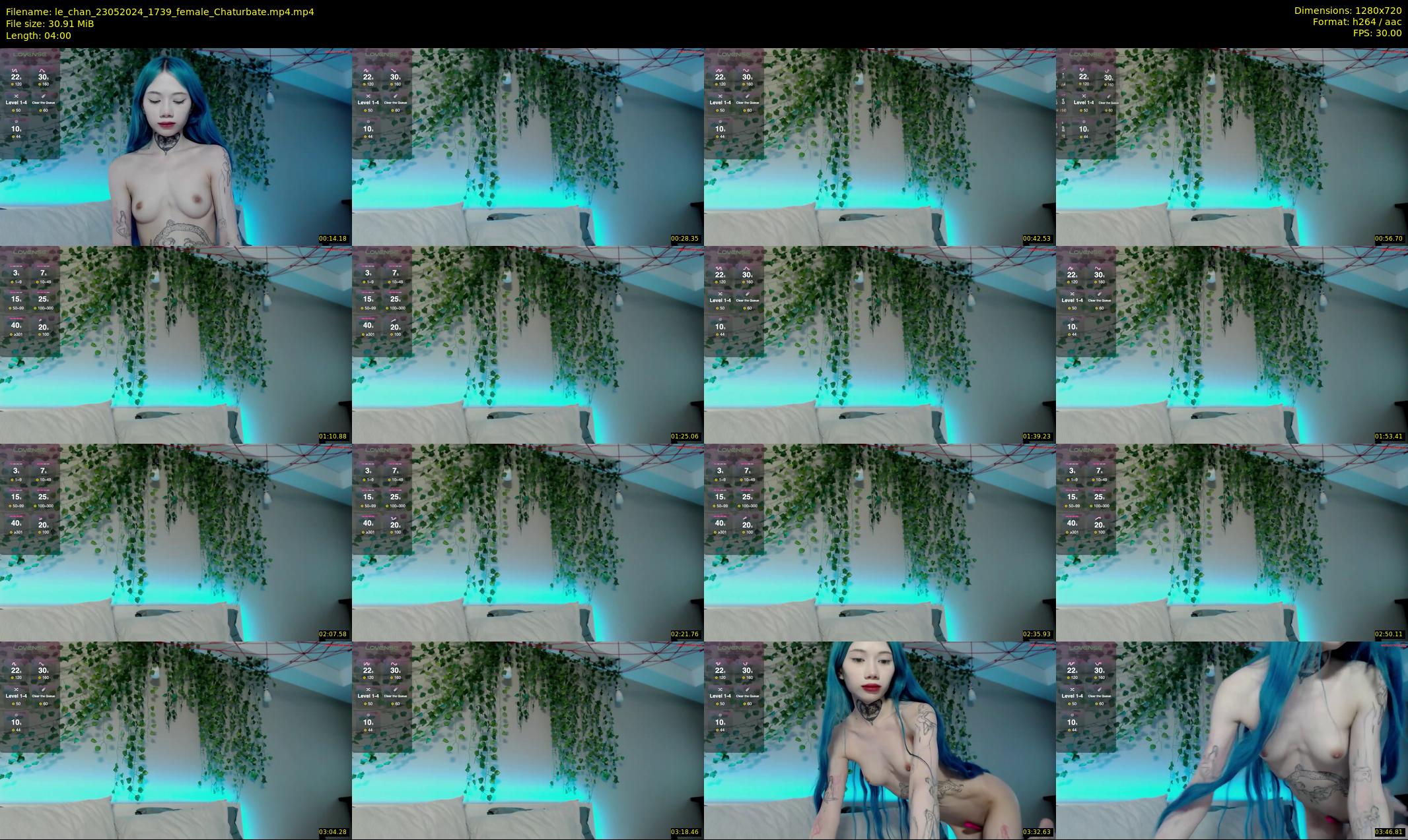 le_chan — 4 minute Chaturbate female cam show recording, 720p, May 23, 2024