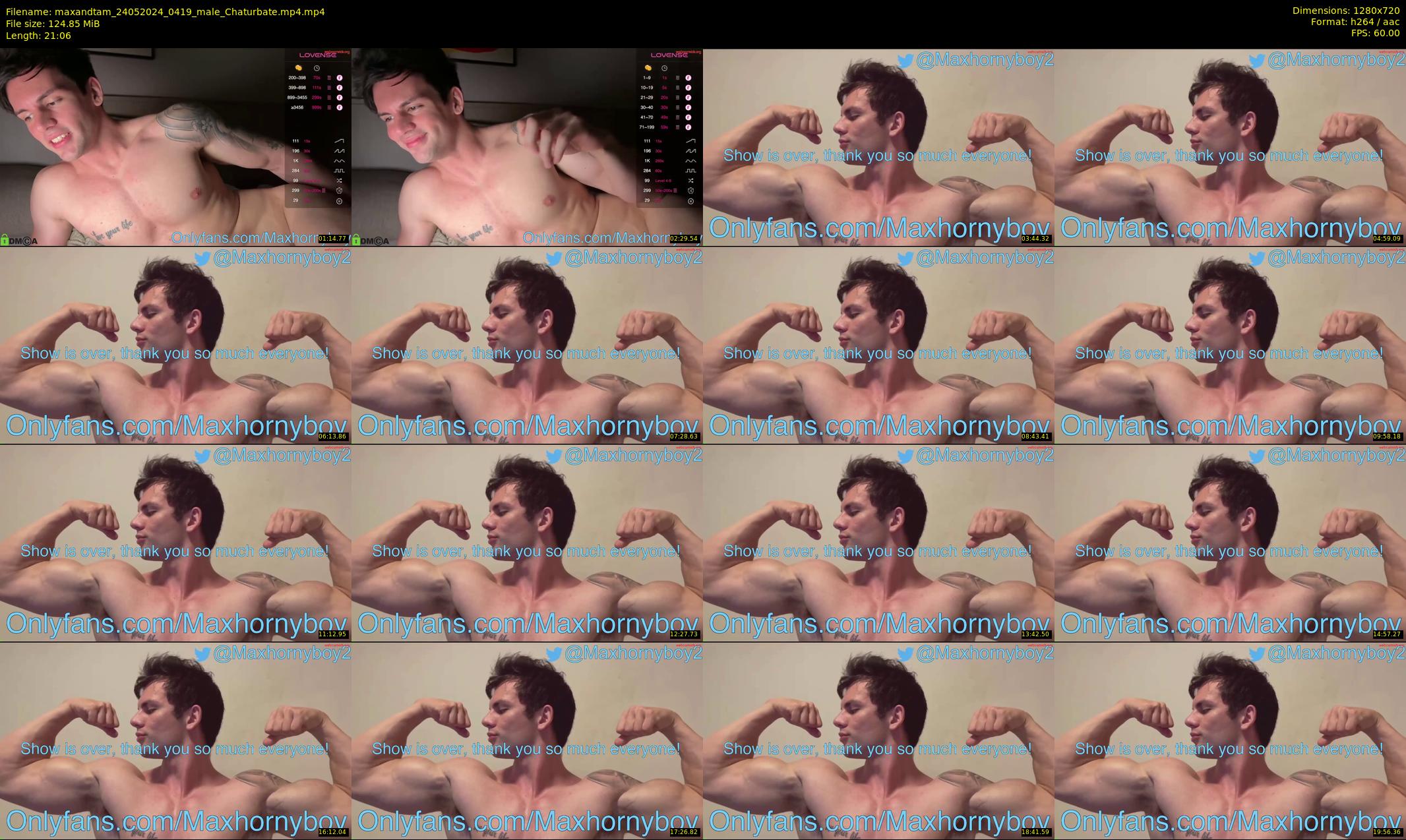 maxandtam — 22 minute Chaturbate couple cam show recording, 720p, May 24, 2024