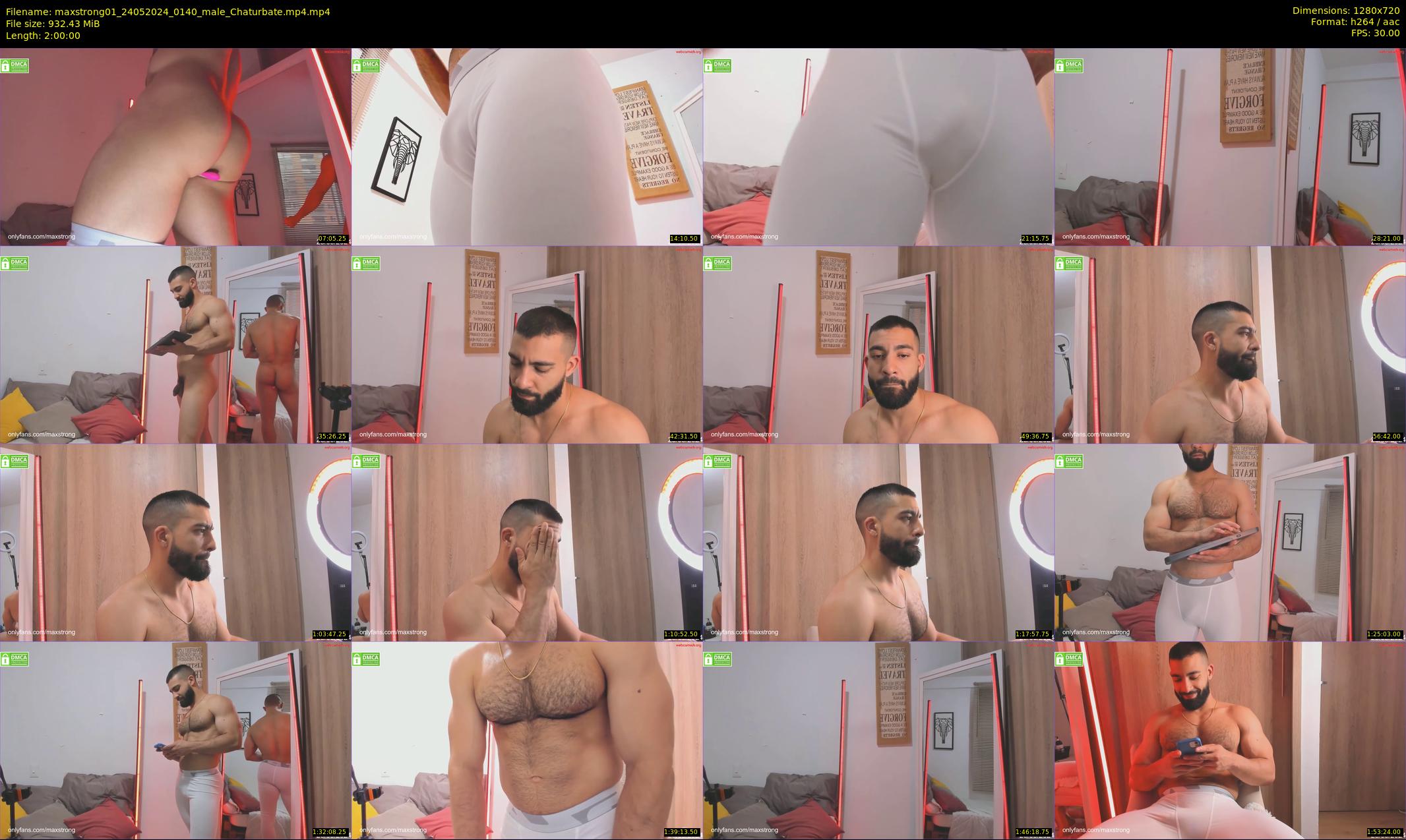 maxstrong01 — 120 minute Chaturbate male cam show recording, 720p, May 24, 2024
