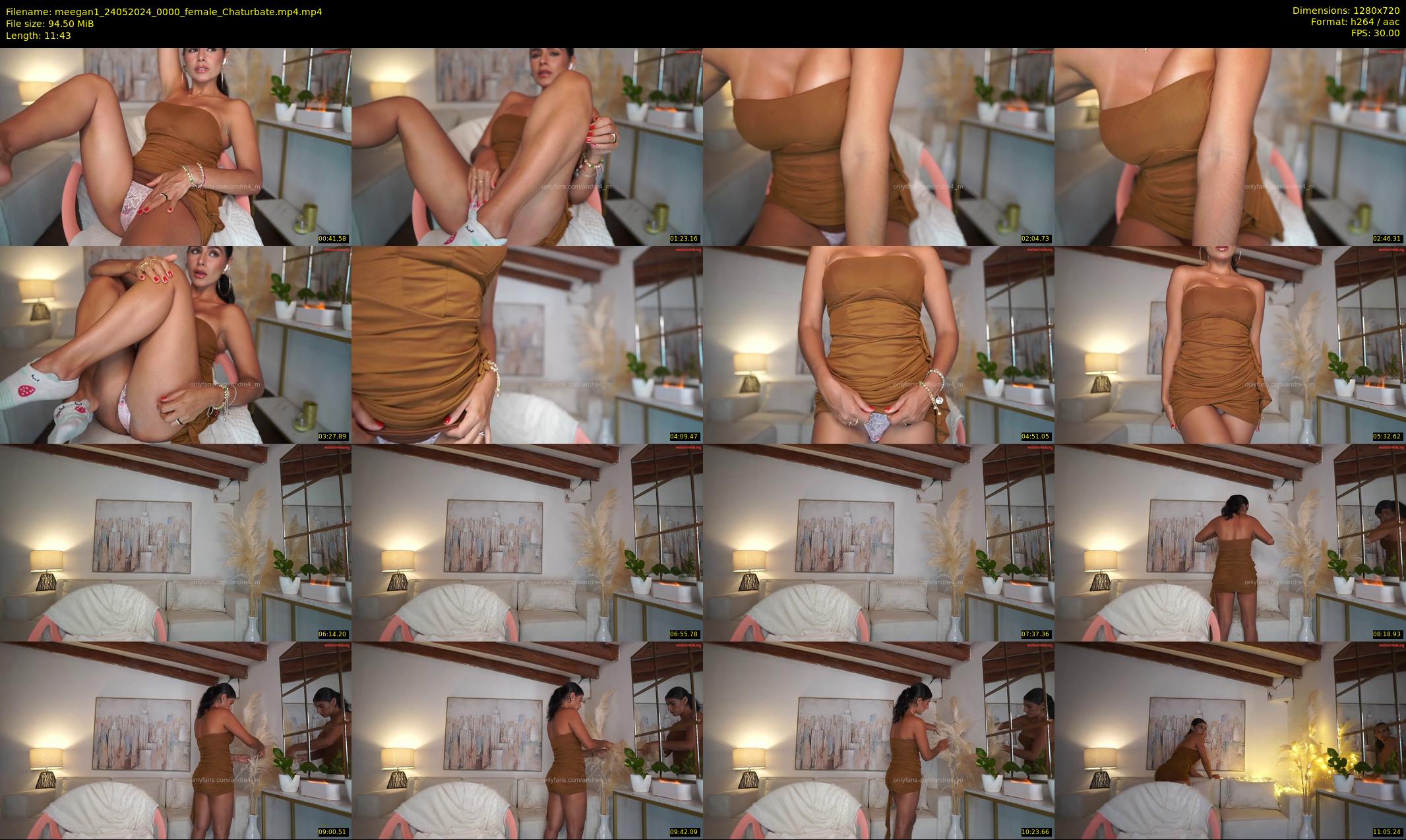 meegan1 — 12 minute Chaturbate female cam show recording, 720p, May 24, 2024