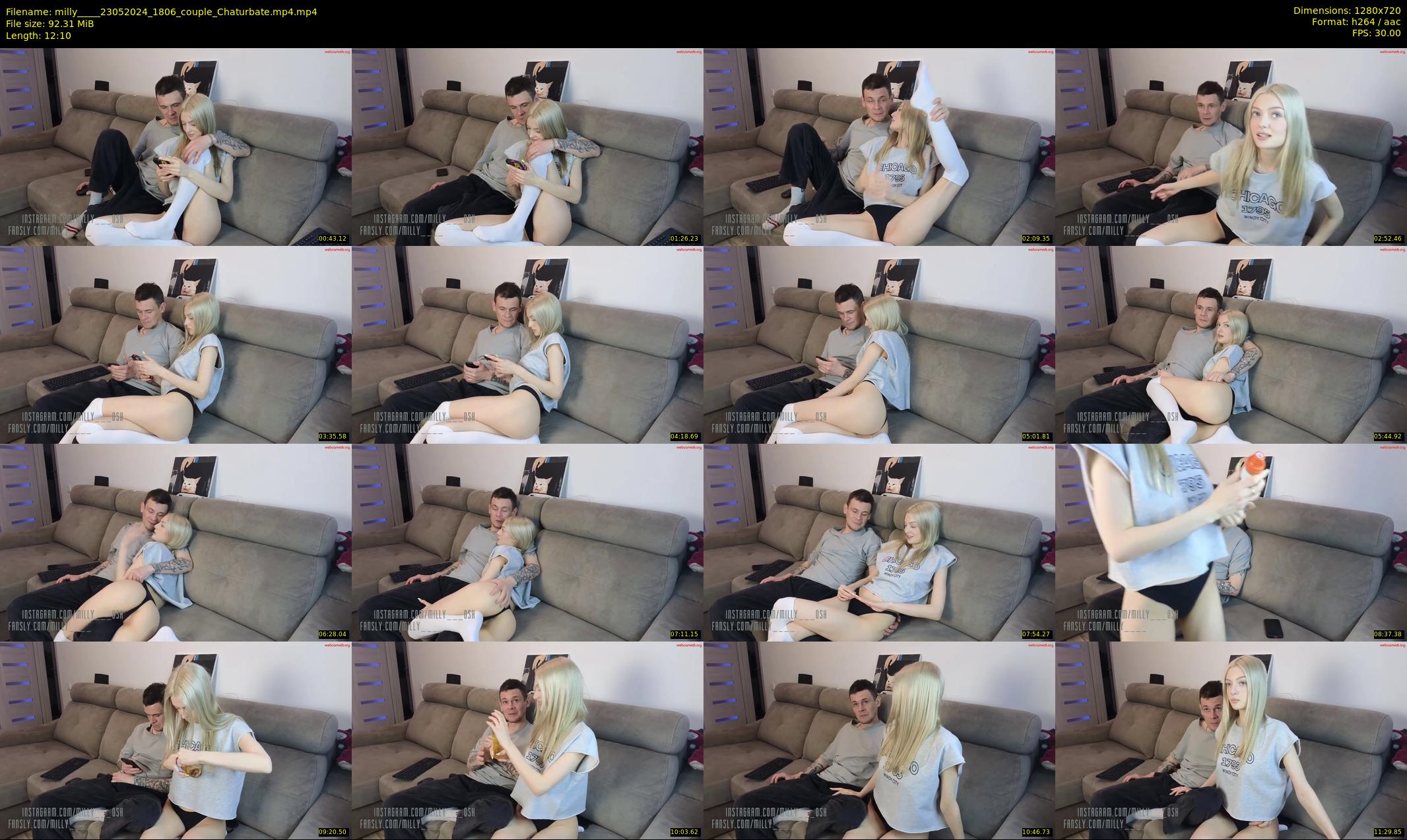 milly____ — 13 minute Chaturbate couple cam show recording, 720p, May 23, 2024