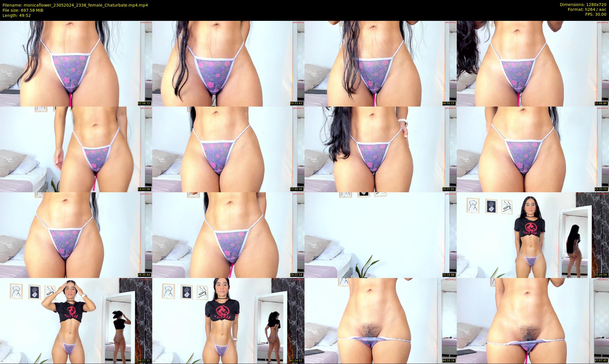 monicaflower — 50 minute Chaturbate female cam show recording, 720p, May 23, 2024