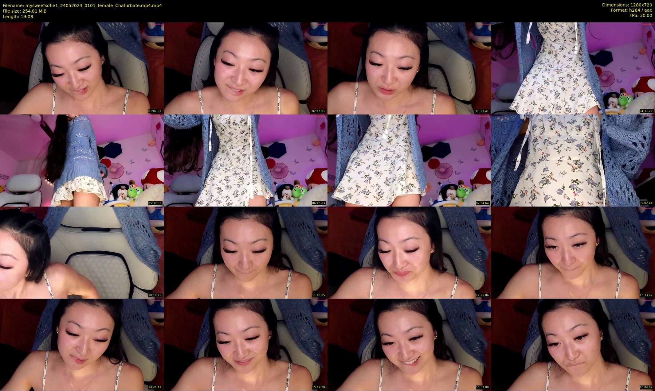 mysweetsofie1 — 20 minute Chaturbate female cam show recording, 720p, May 24, 2024
